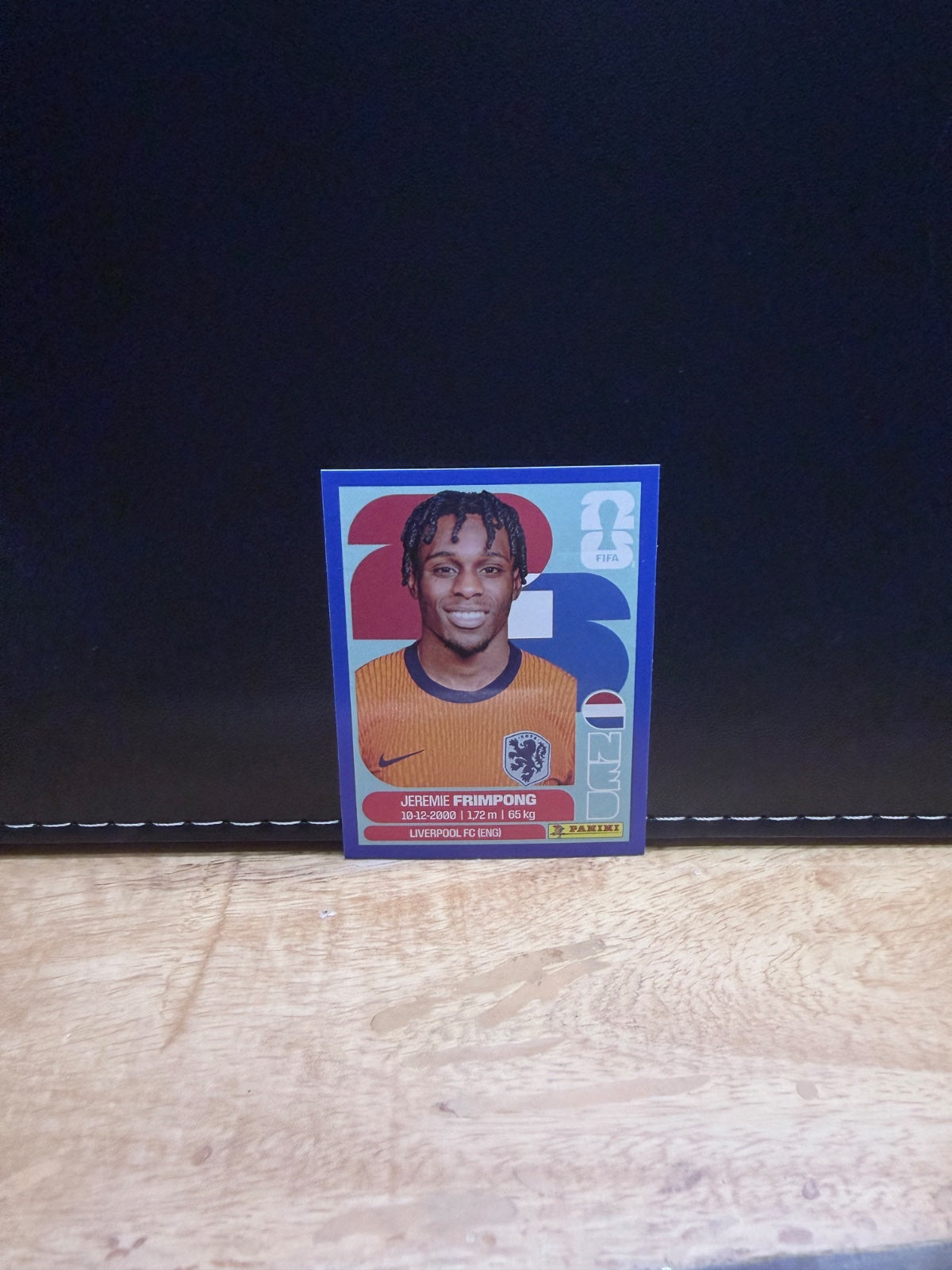Panini FIFA World Cup 2026 Sticker NED8 Jeremie Frimpong Blue Parallel US Edition