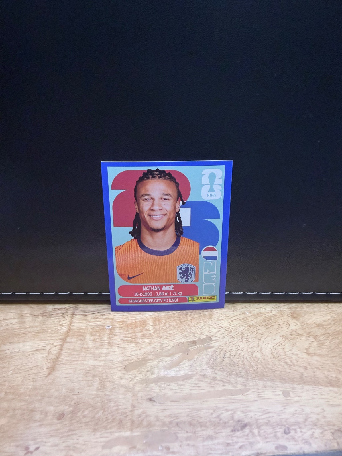 Panini FIFA World Cup 2026 Sticker NED7 Nathan Ake Blue Parallel US Edition