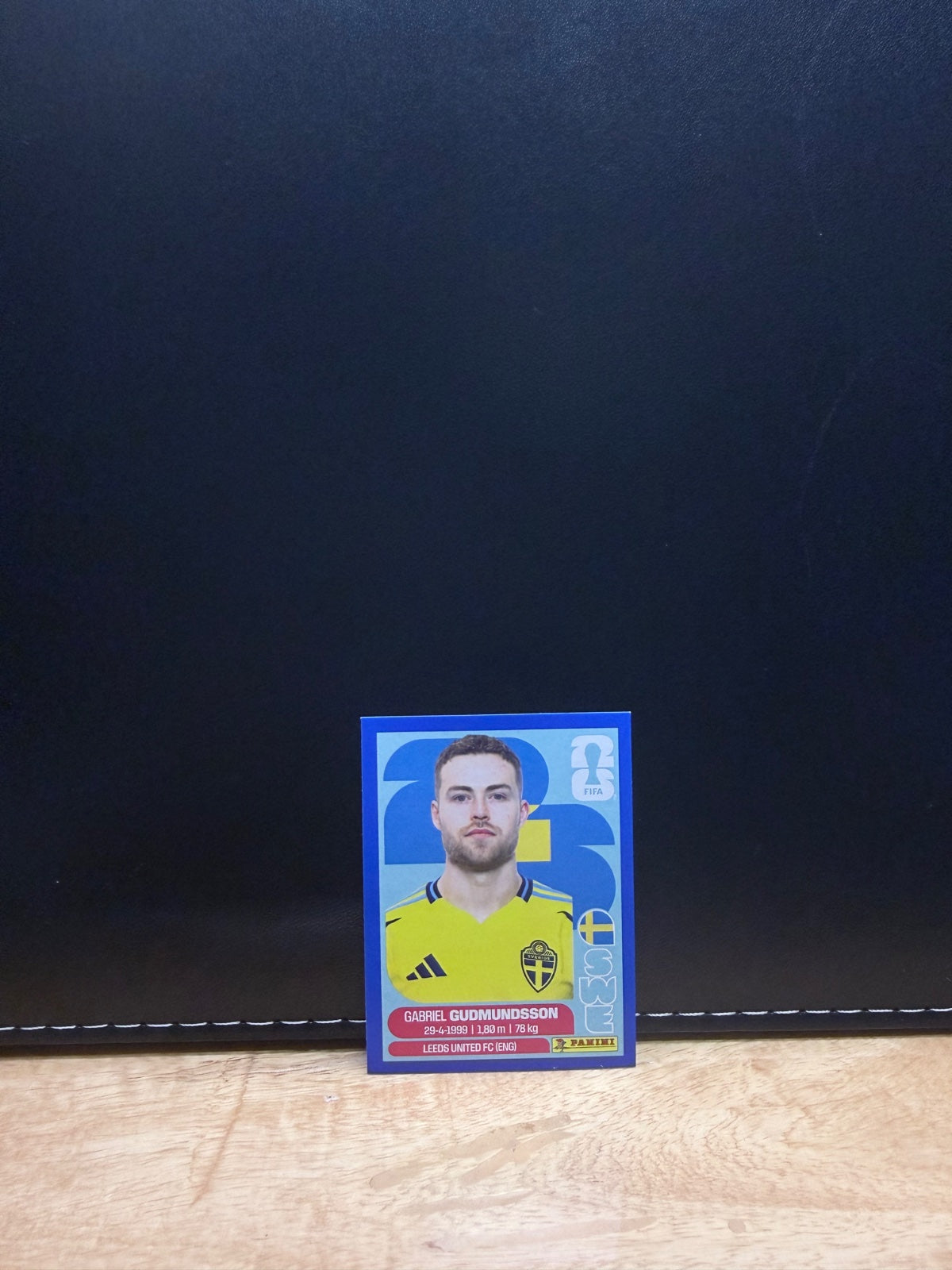 Panini FIFA World Cup 2026 Sticker SWE4 Gabriel Gudmundsson Blue Parallel US Edition