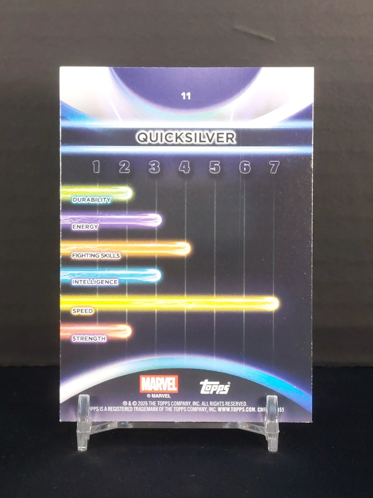 QUICKSILVER #11 - 2026 Topps Marvel Neon, Rainbow Foil
