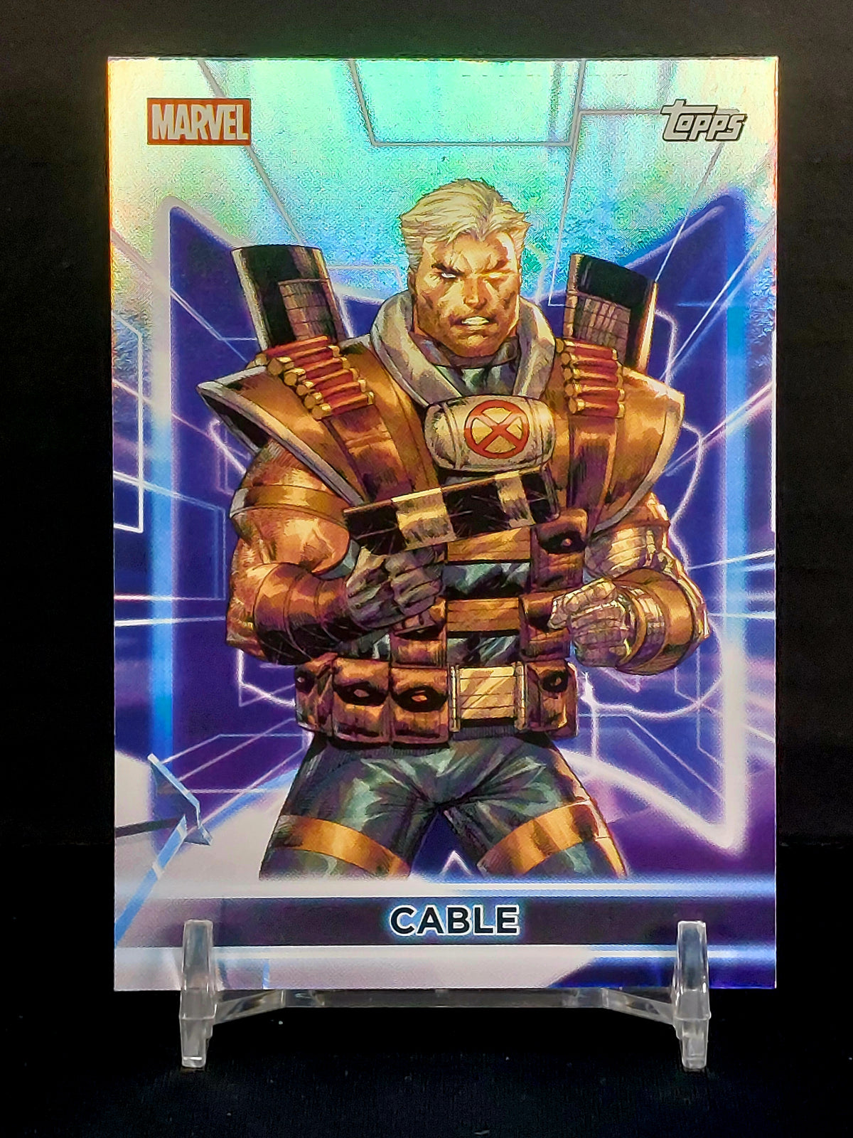CABLE #45 - 2026 Topps Marvel Neon, Rainbow Foil