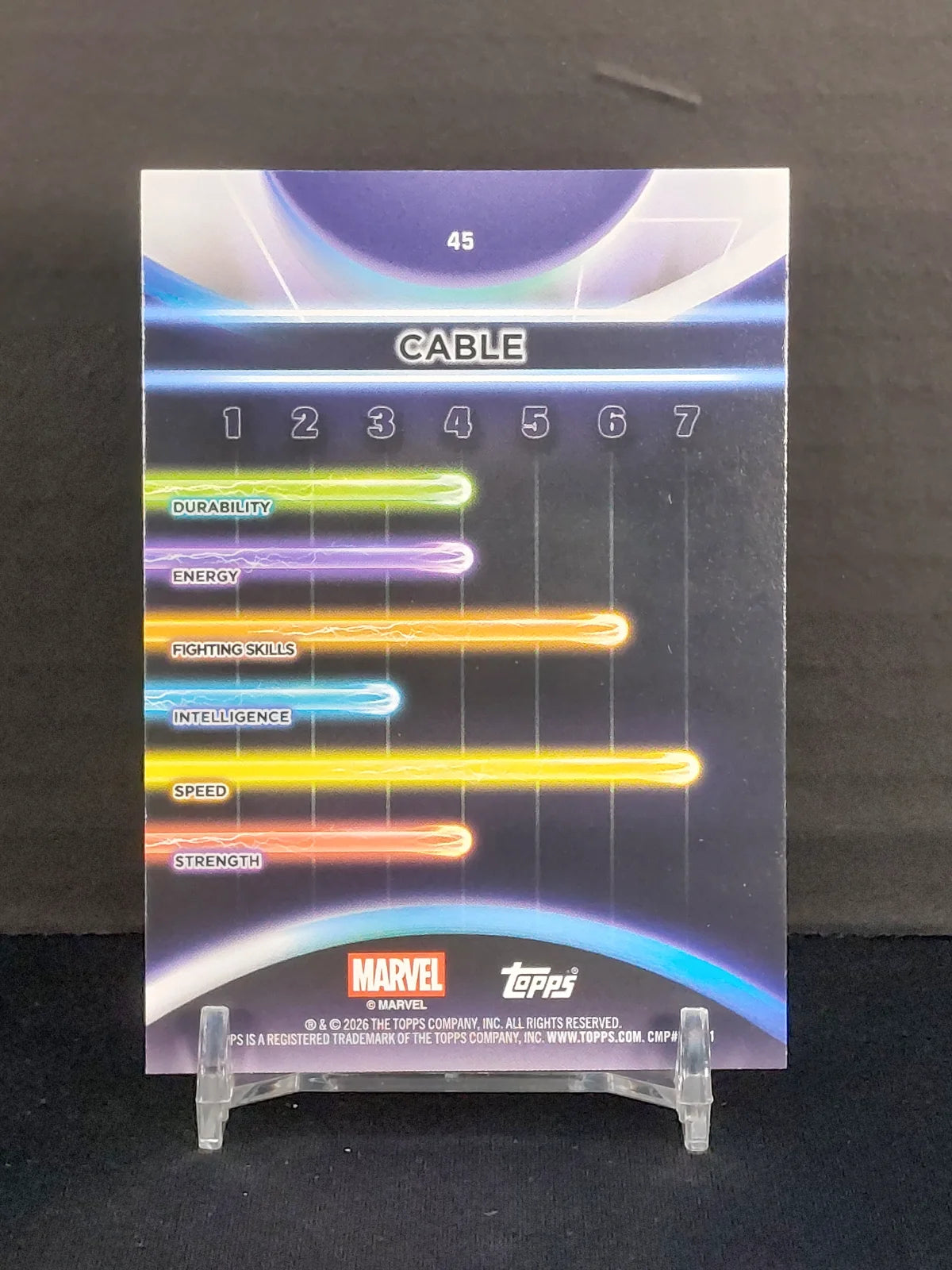 CABLE #45 - 2026 Topps Marvel Neon, Rainbow Foil