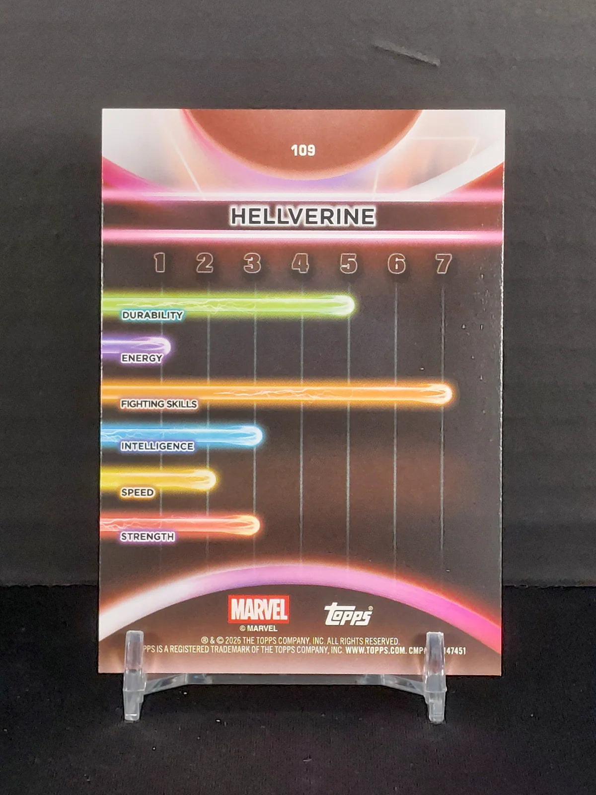 HELLVERINE #109 - 2026 Topps Marvel Neon, Rainbow Foil