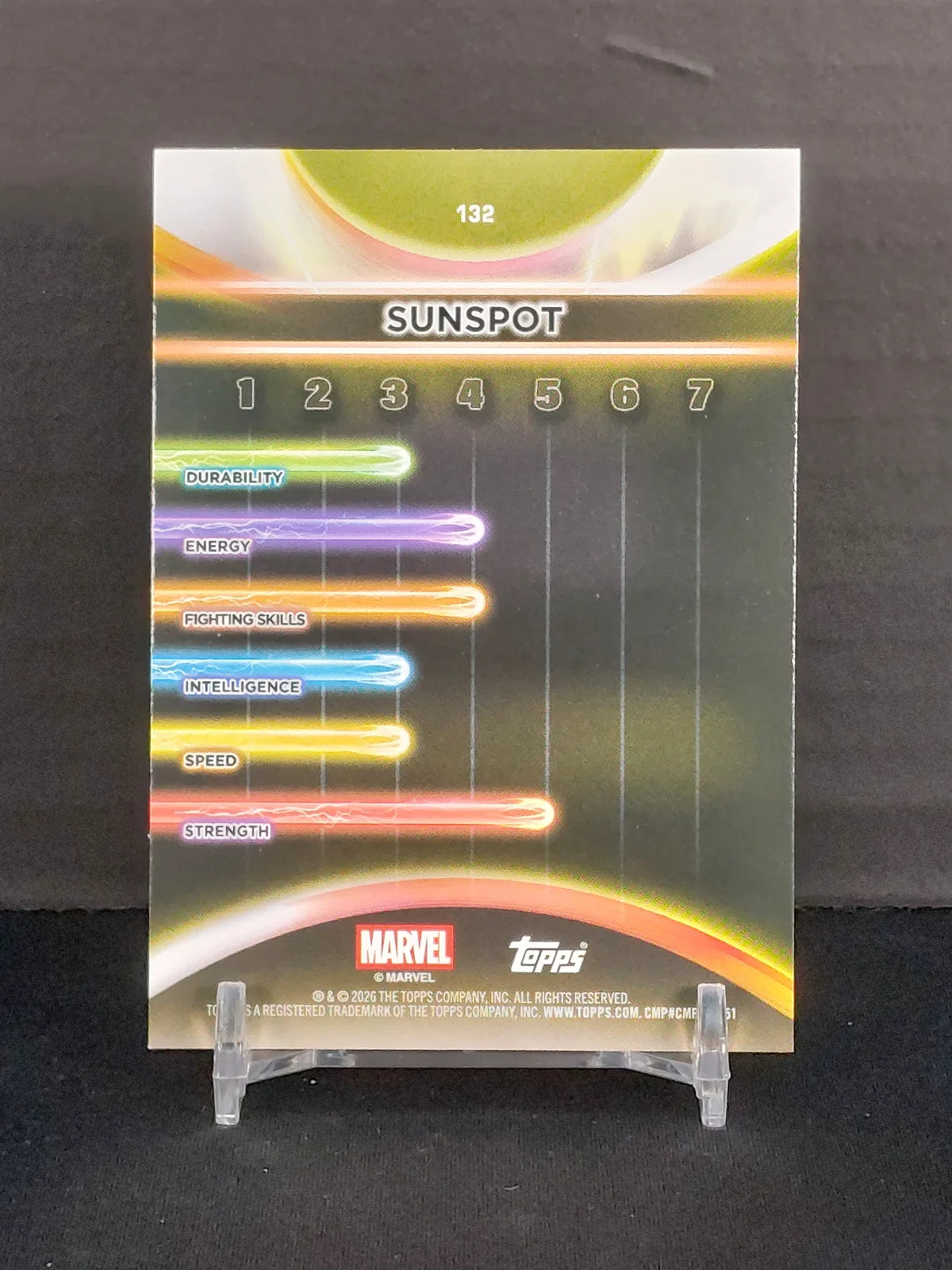 SUNSPOT #132 - 2026 Topps Marvel Neon, Rainbow Foil