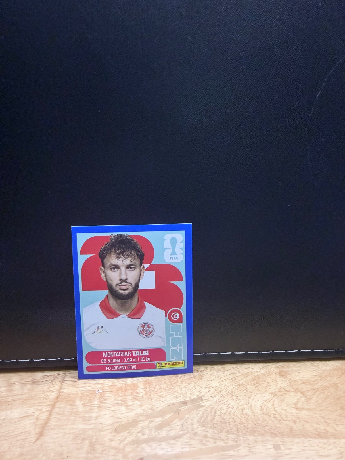 Panini FIFA World Cup 2026 Sticker TUN 5 Montassar Talbi Blue Parallel US Edition