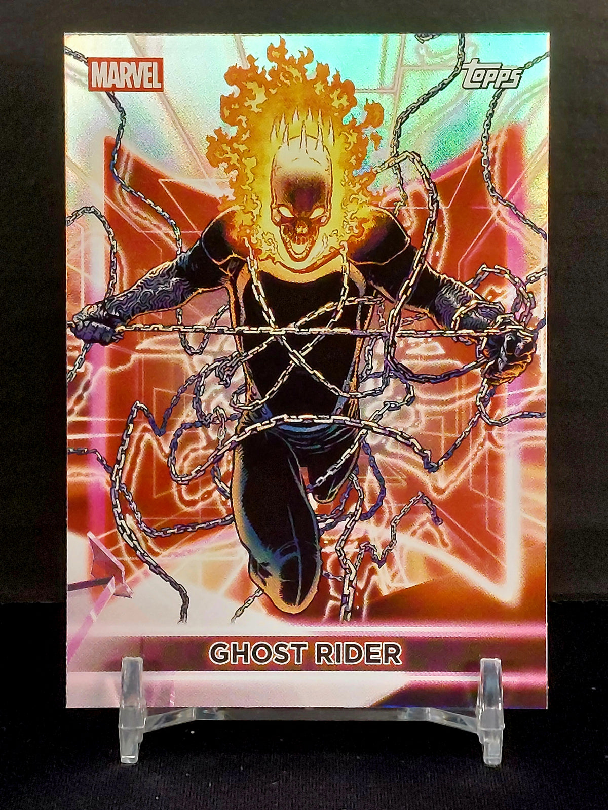 GHOST RIDER #124 - 2026 Topps Marvel Neon, Rainbow Foil