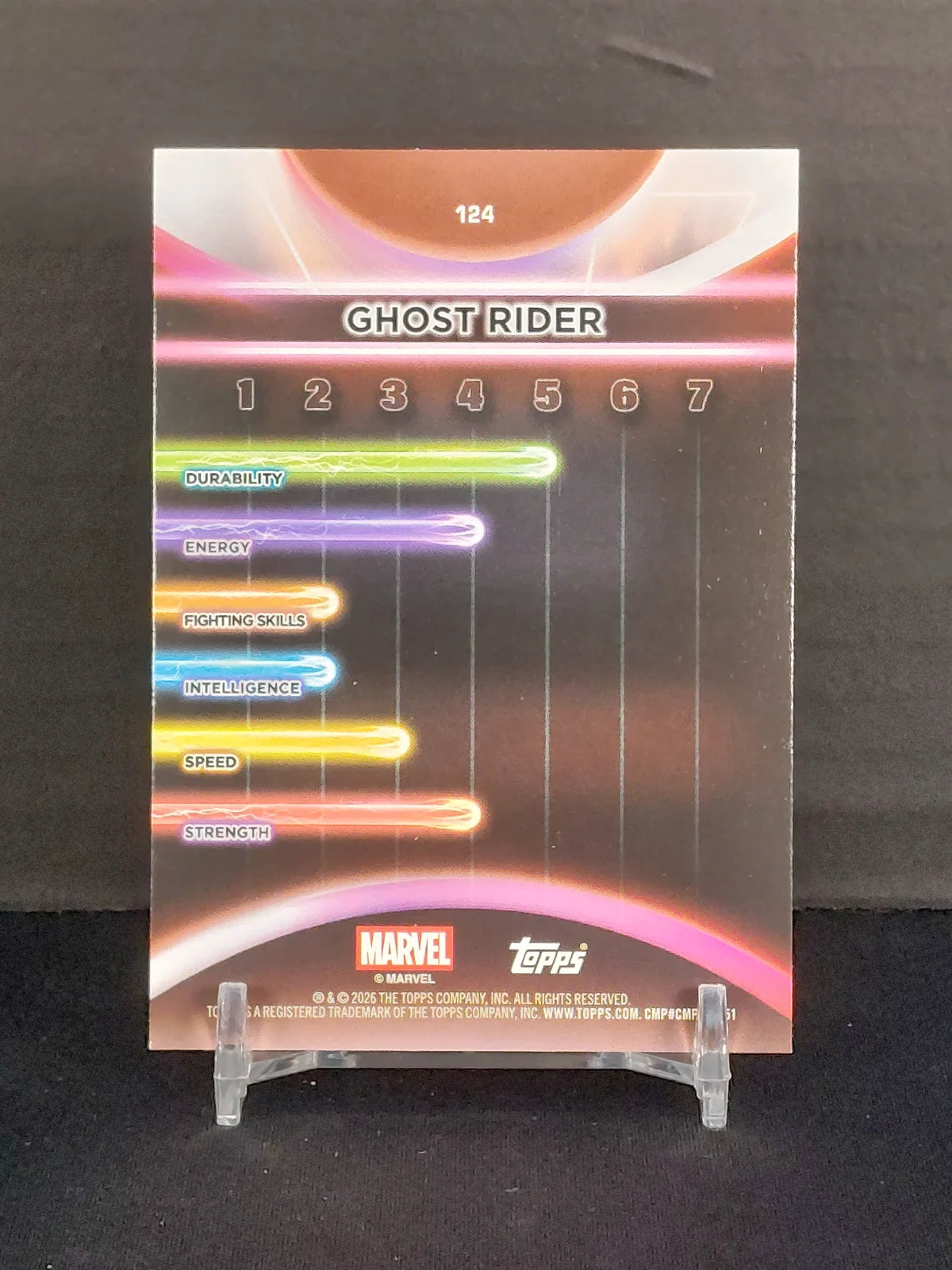 GHOST RIDER #124 - 2026 Topps Marvel Neon, Rainbow Foil