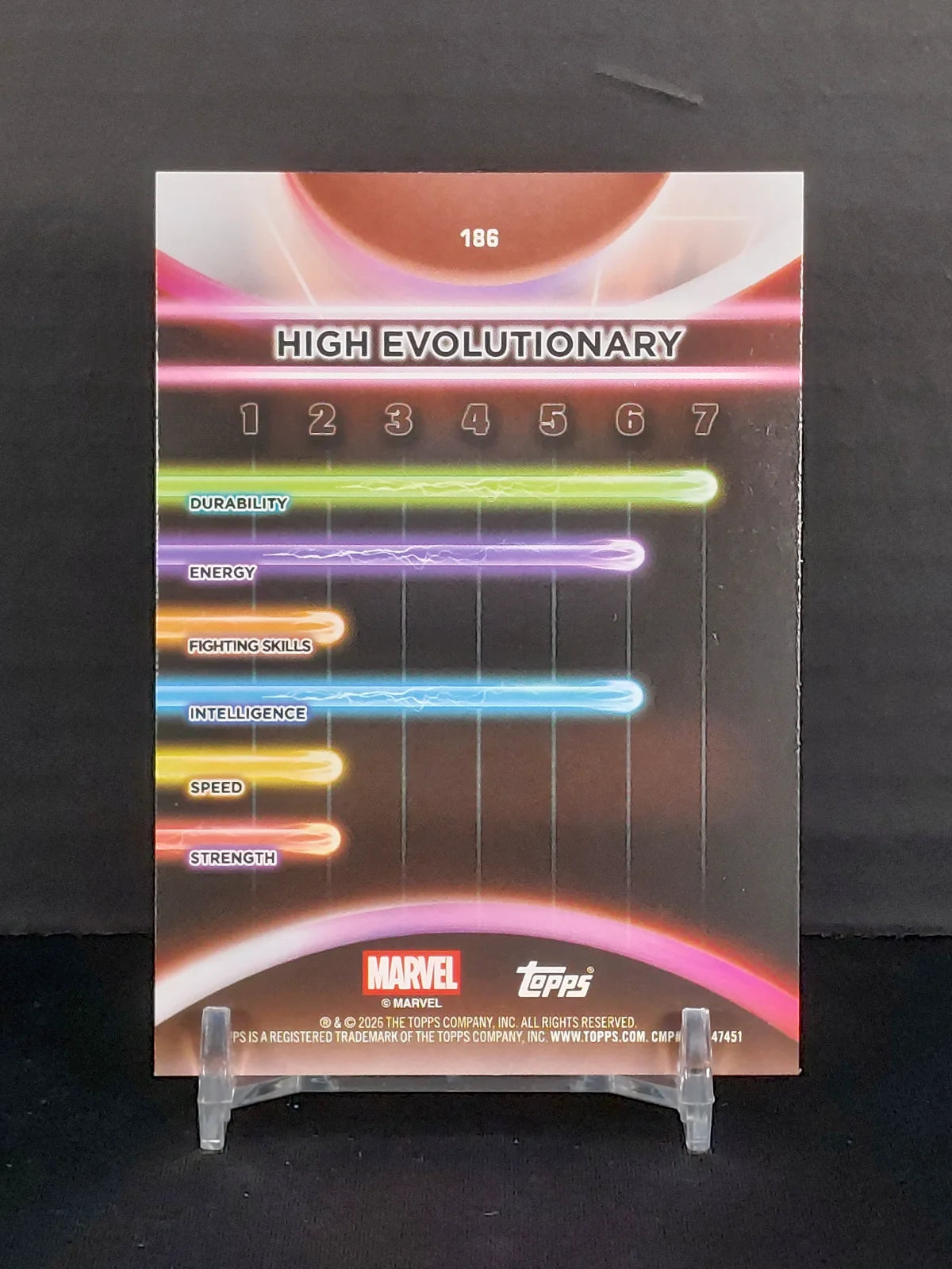HIGH EVOLUTIONARY #186 - 2026 Topps Marvel Neon, Rainbow Foil