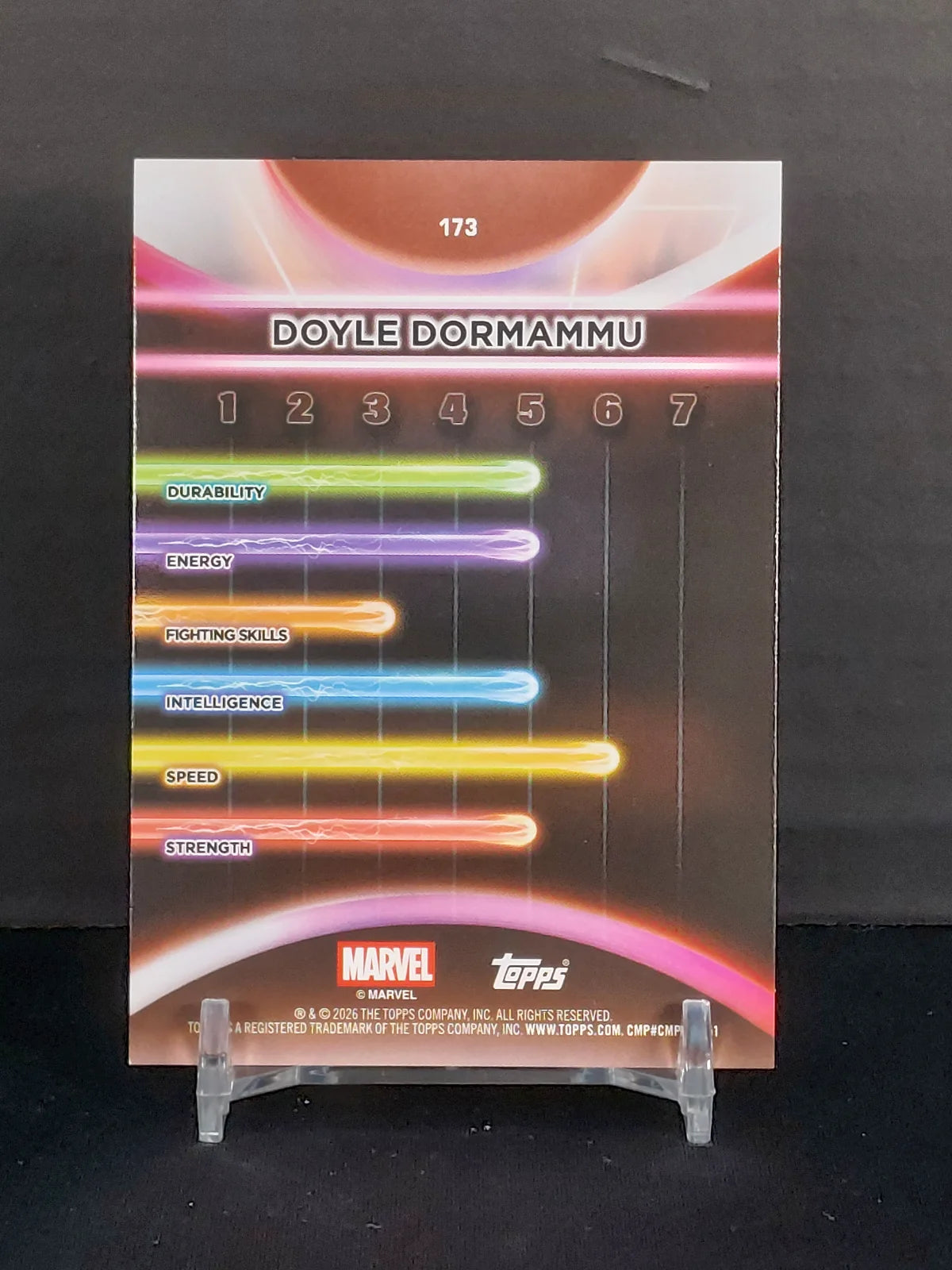 DOYLE DORMAMMU #173 - 2026 Topps Marvel Neon, Rainbow Foil