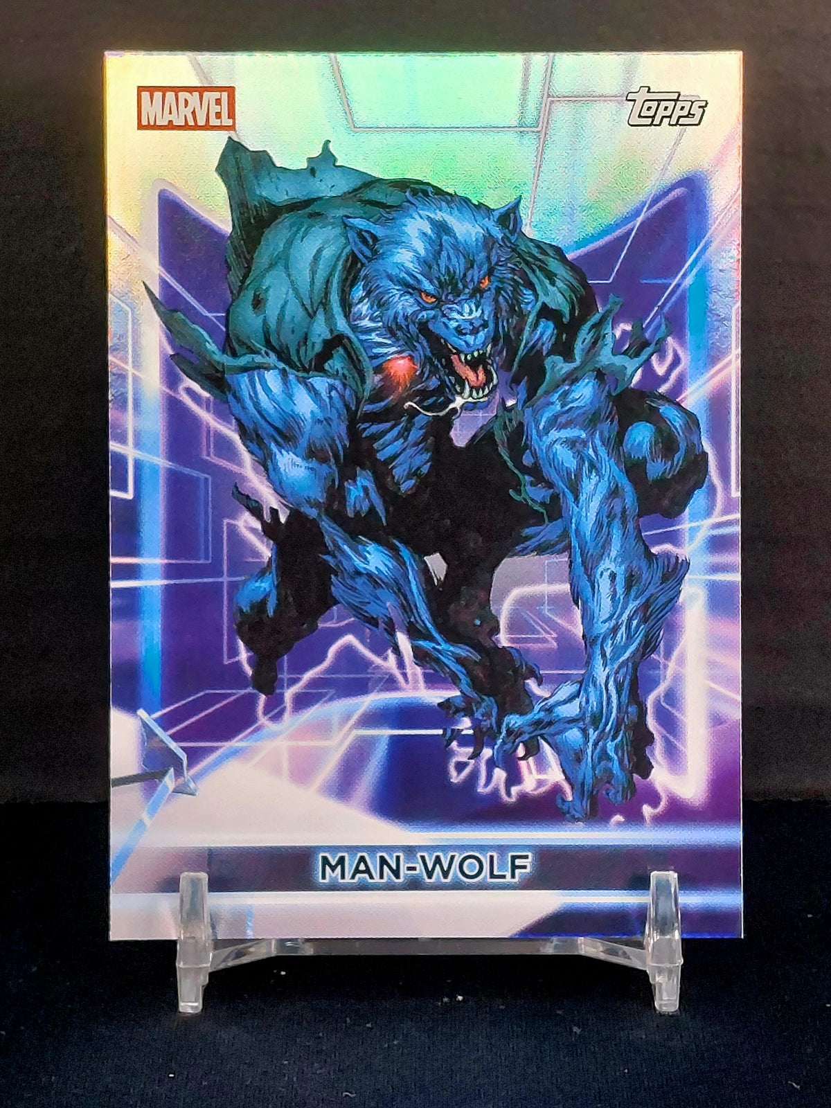 MAN-WOLF #185 - 2026 Topps Marvel Neon, Rainbow Foil