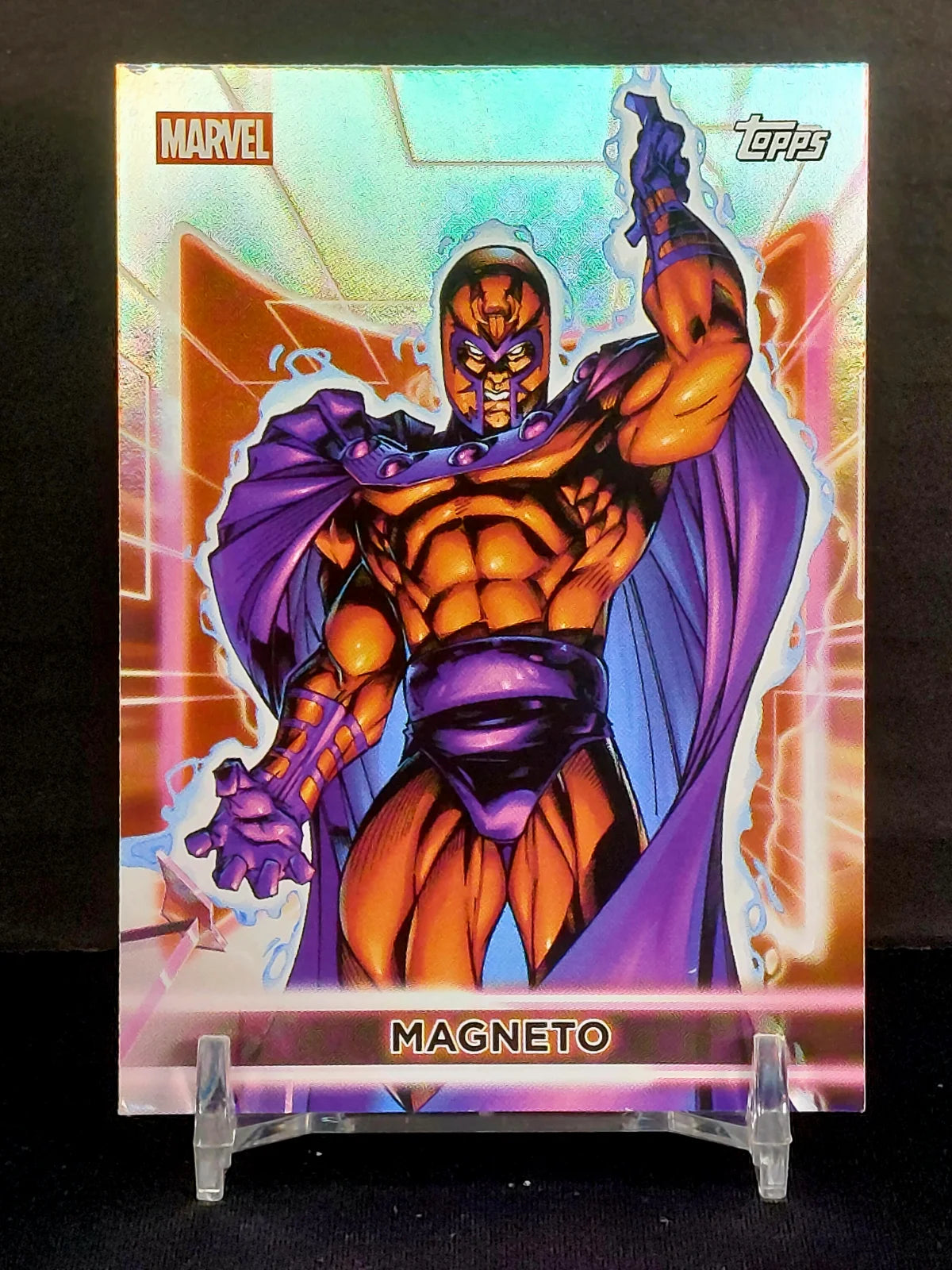 MAGNETO #43 - 2026 Topps Marvel Neon, Rainbow Foil