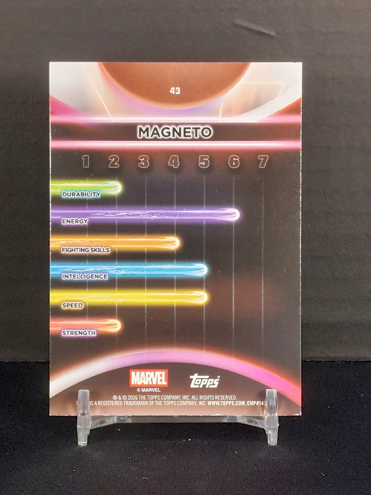 MAGNETO #43 - 2026 Topps Marvel Neon, Rainbow Foil