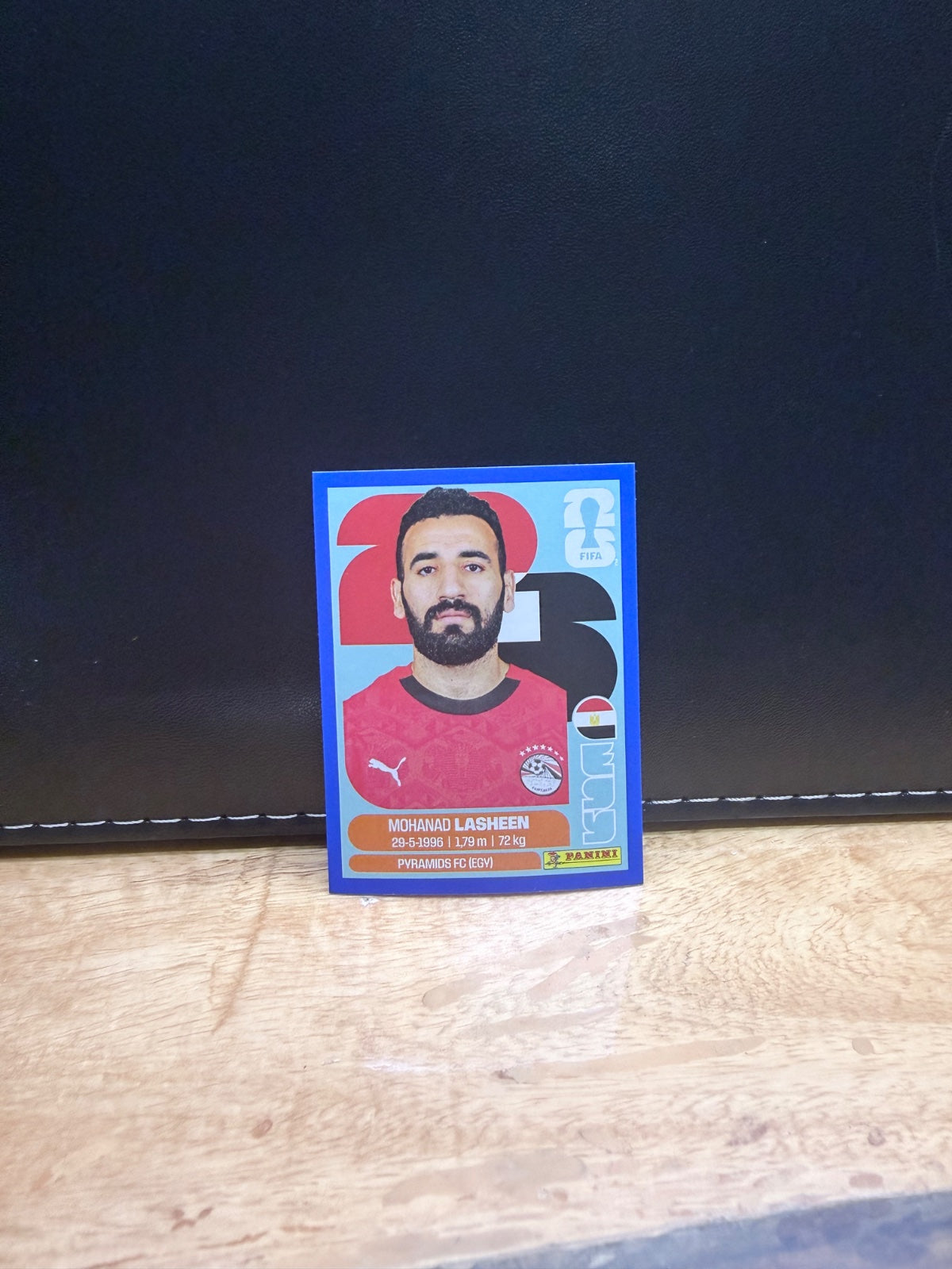 Panini FIFA World Cup 2026 Sticker EGY 14 Mohanad Lasheen  Blue Parallel US Edition