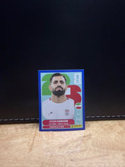 Panini FIFA World Cup 2026 Sticker IRN 8 Hossein Kanaani Blue Parallel US Edition