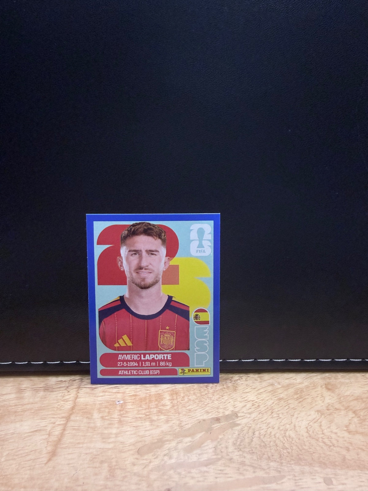 Panini FIFA World Cup 2026 Sticker ESP4 Aymeric Laporte Blue Parallel US Edition