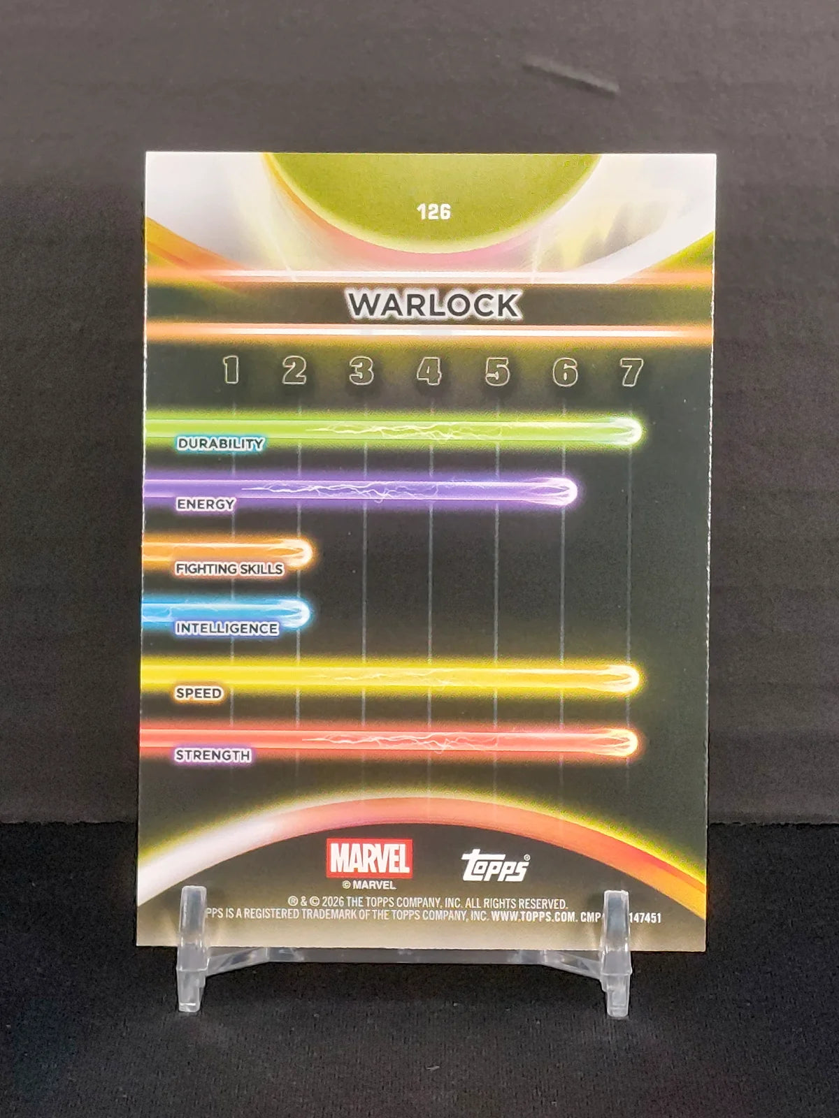 WARLOCK #126 - 2026 Topps Marvel Neon, Diamante Foil