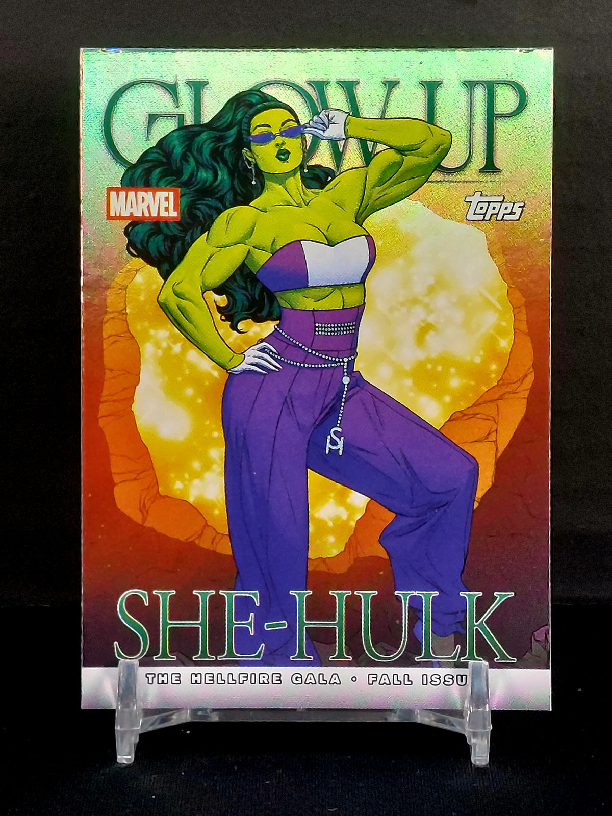 SHE-HULK #GU-6 - 2026 Topps Marvel Neon, Glow Up