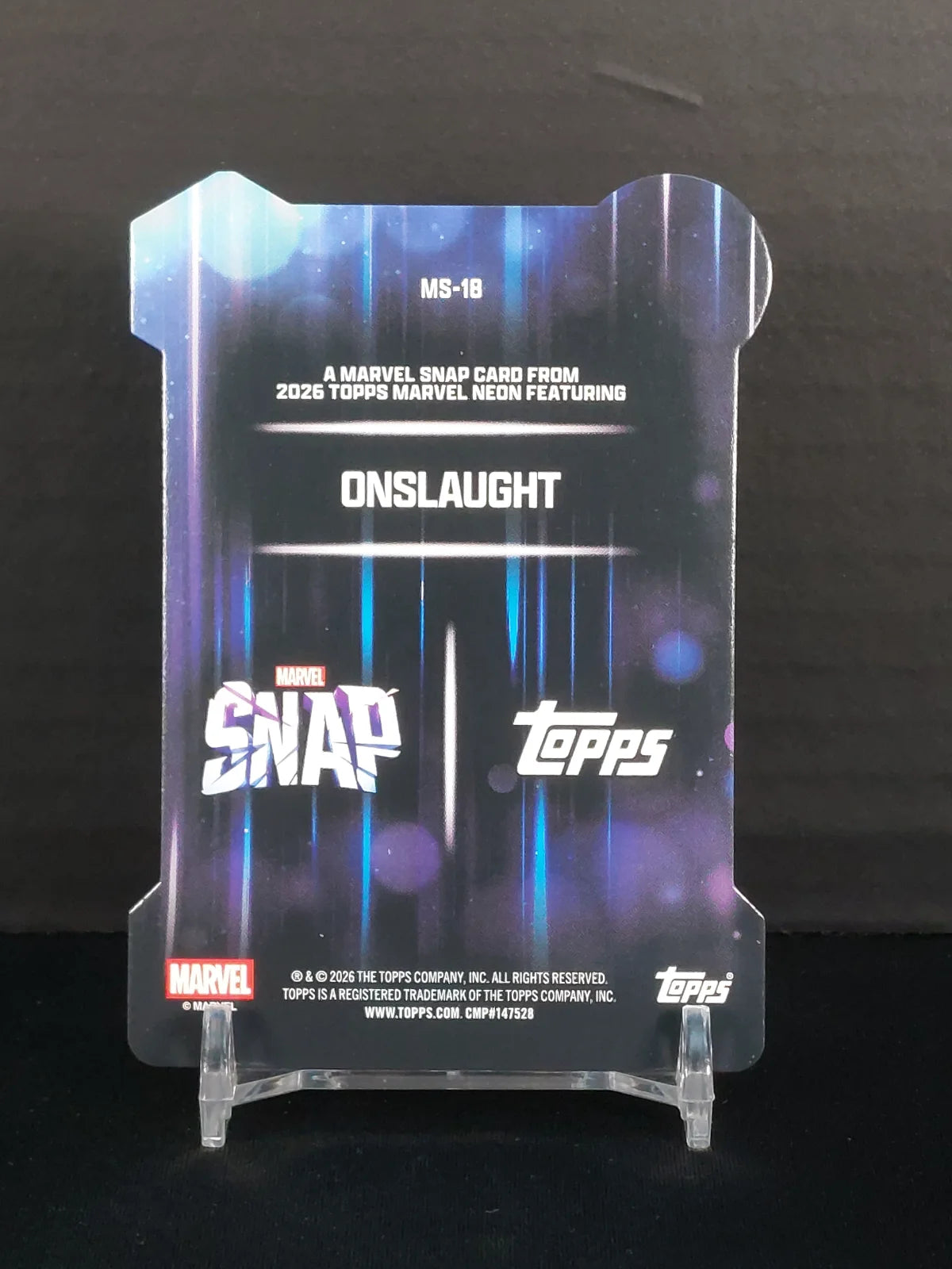 ONSLAUGHT #MS-18 - 2026 Topps Marvel Neon, Marvel Snap Die-Cut