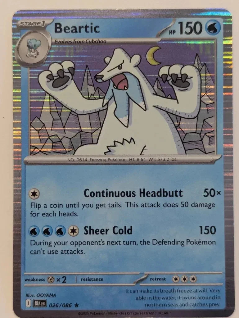 Beartic 026/086 · Holofoil (Black Bolt)