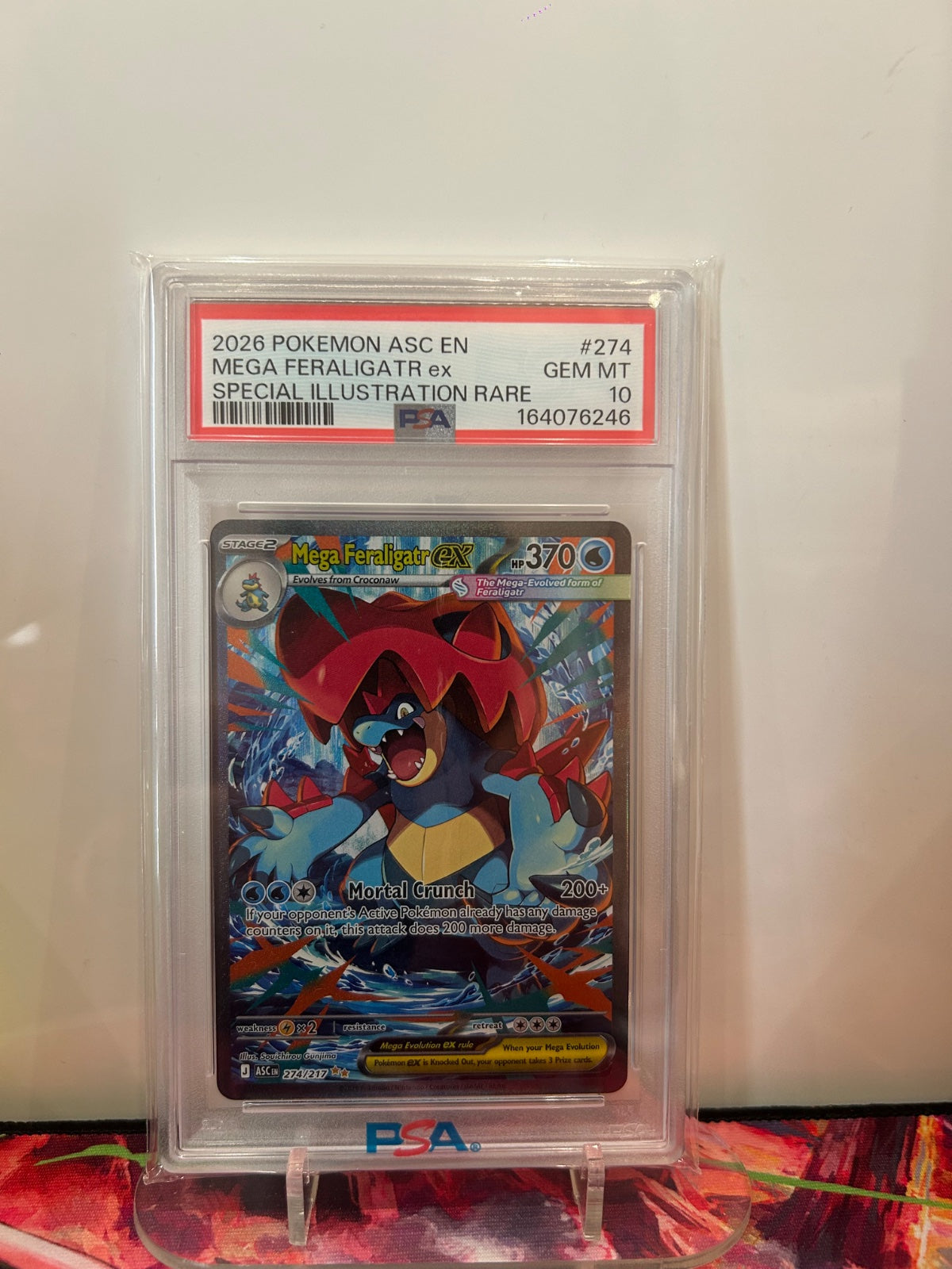 Mega Feraligatr ex 274/217 (Ascended Heroes) — PSA 10