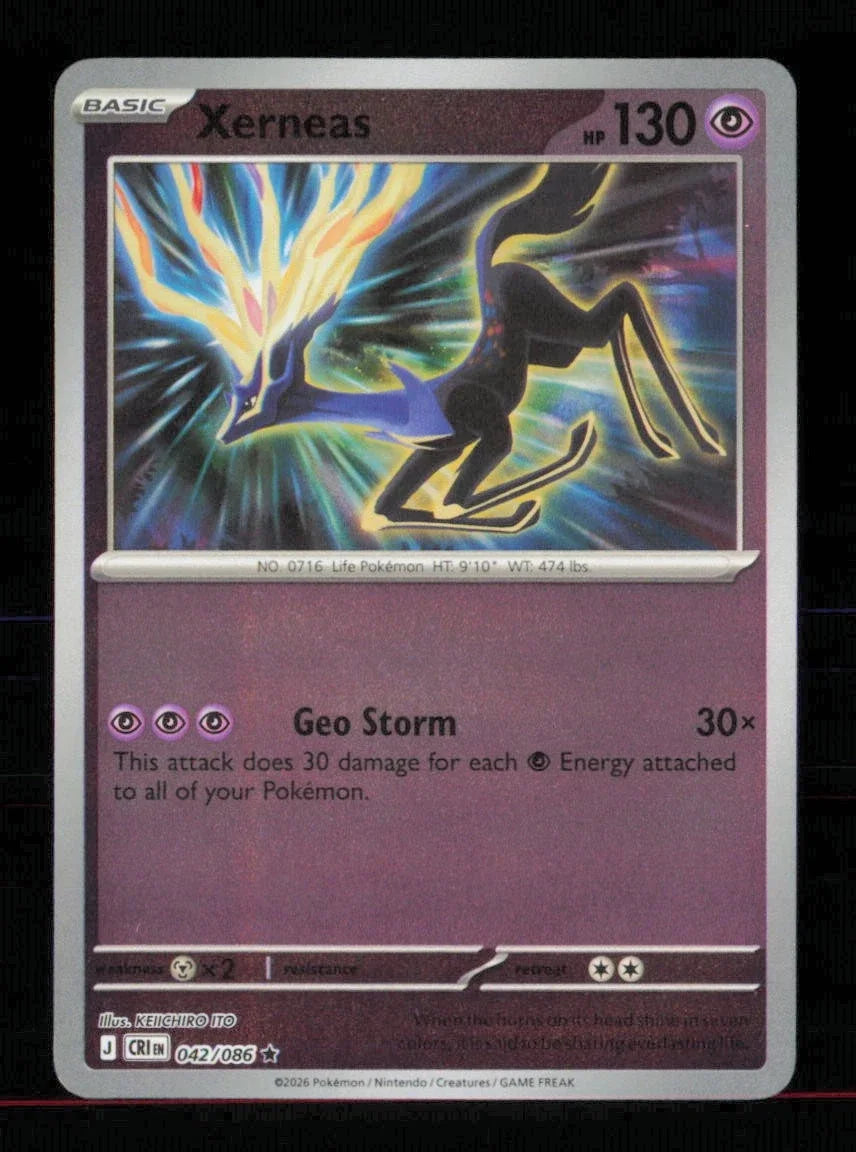 Xerneas 042/086 · Reverse Holofoil (Chaos Rising)