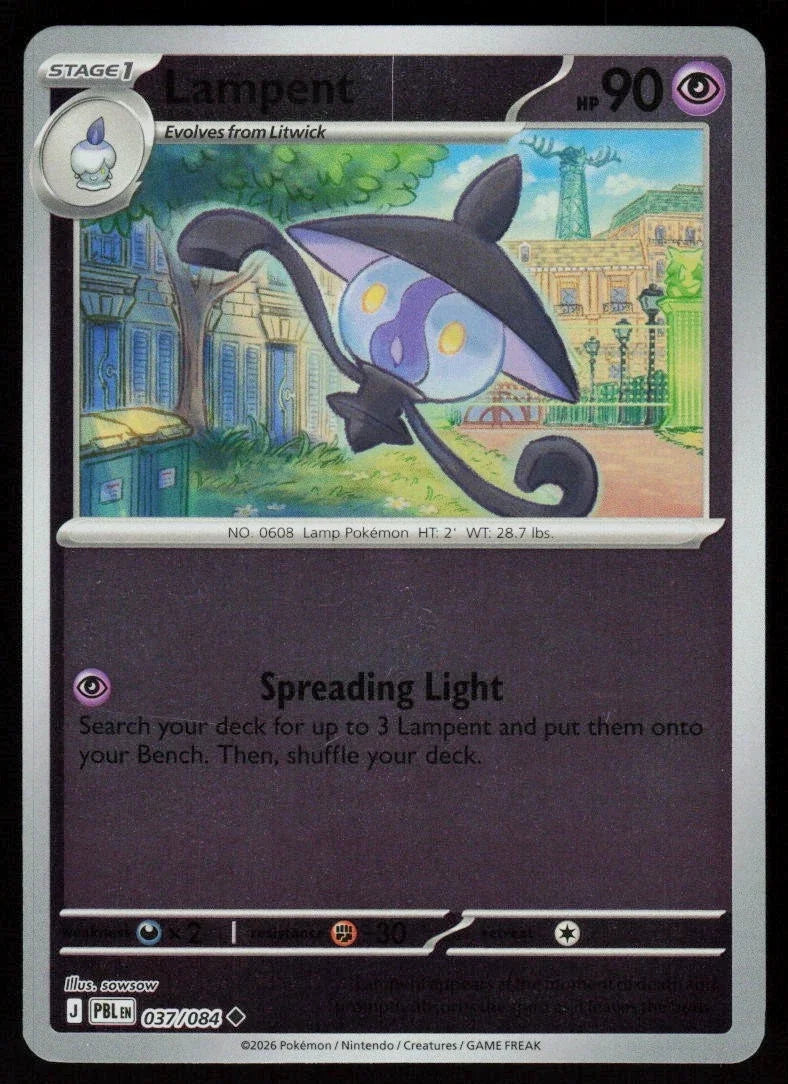 Lampent 037/084 · Reverse Holofoil (Pitch Black)