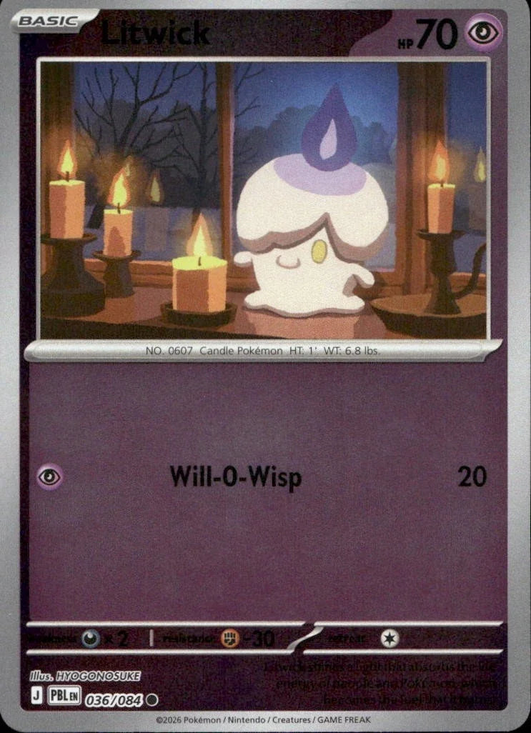 Litwick 036/084 · Reverse Holofoil (Pitch Black)