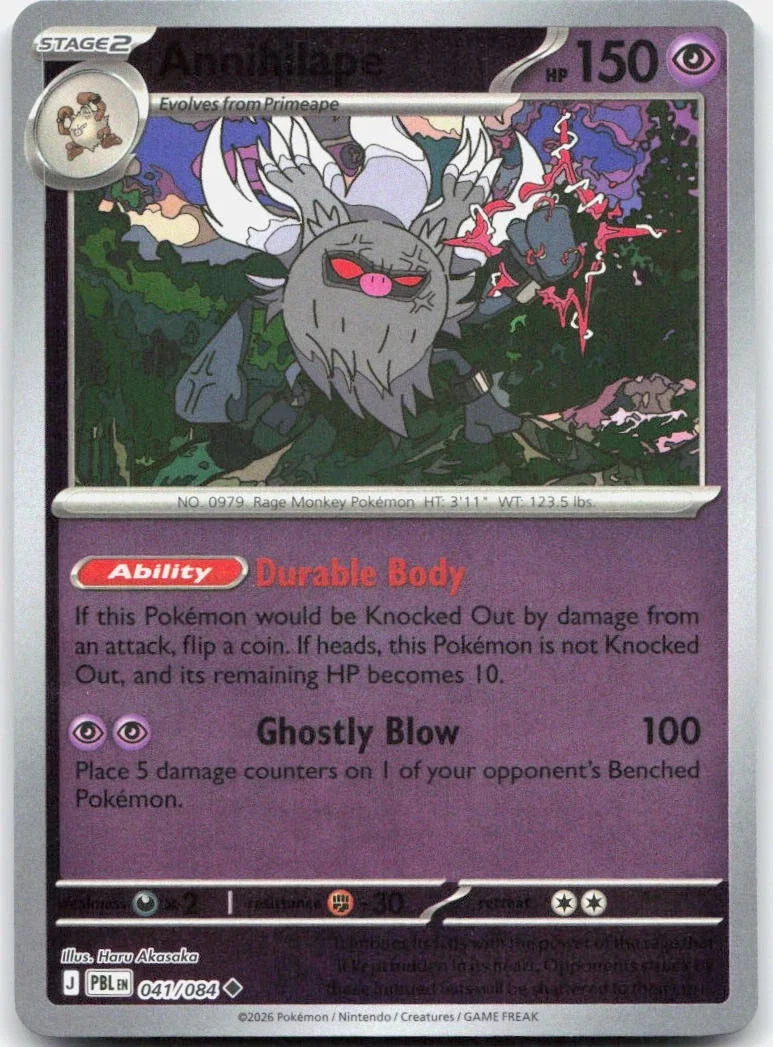 Annihilape 041/084 · Reverse Holofoil (Pitch Black)