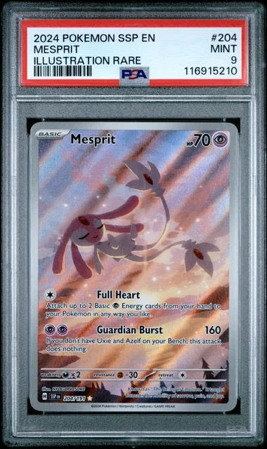 Mesprit 204/191 (Surging Sparks) — PSA 9