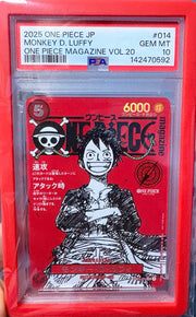 Monkey.D.Luffy (Magazine Promo) (JP) ST21-014 (One Piece Promos) — PSA 10