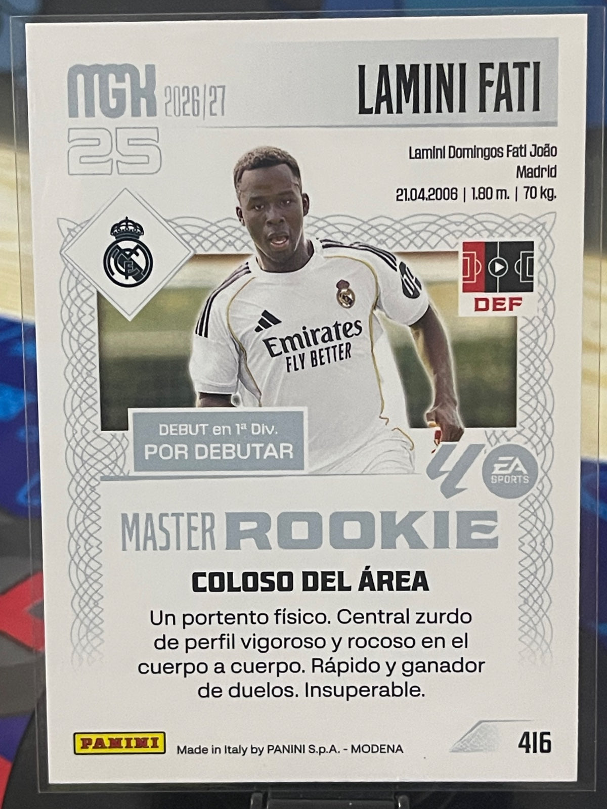 Lamini Fati #416 Master Rookie card