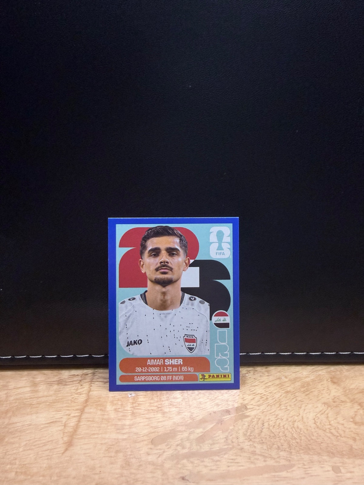 Panini FIFA World Cup 2026 Sticker IRQ15 Aimar Sher Blue Parallel US Edition