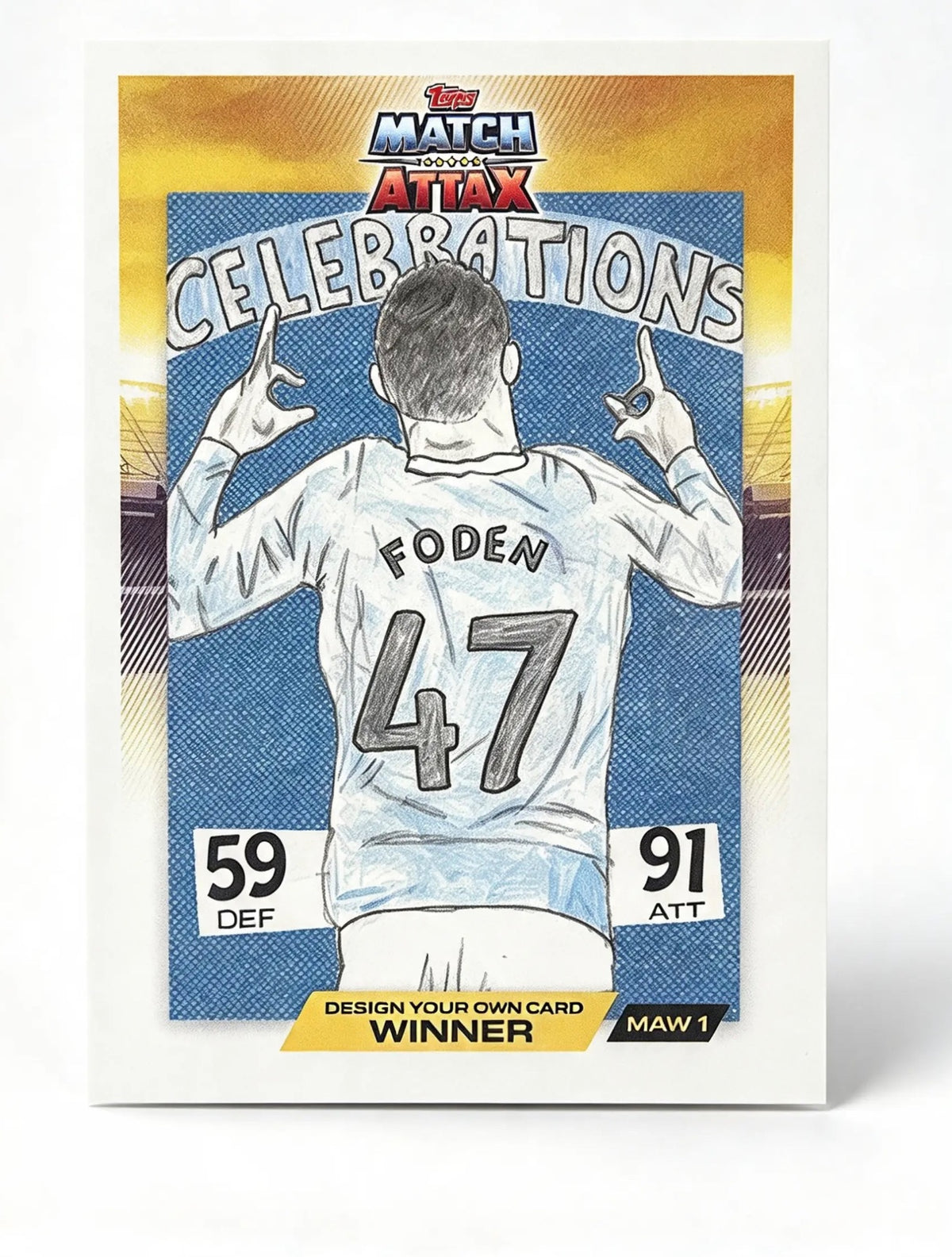 Phil Foden "Design Your Own Card" Winner insert card (#MAW 1)