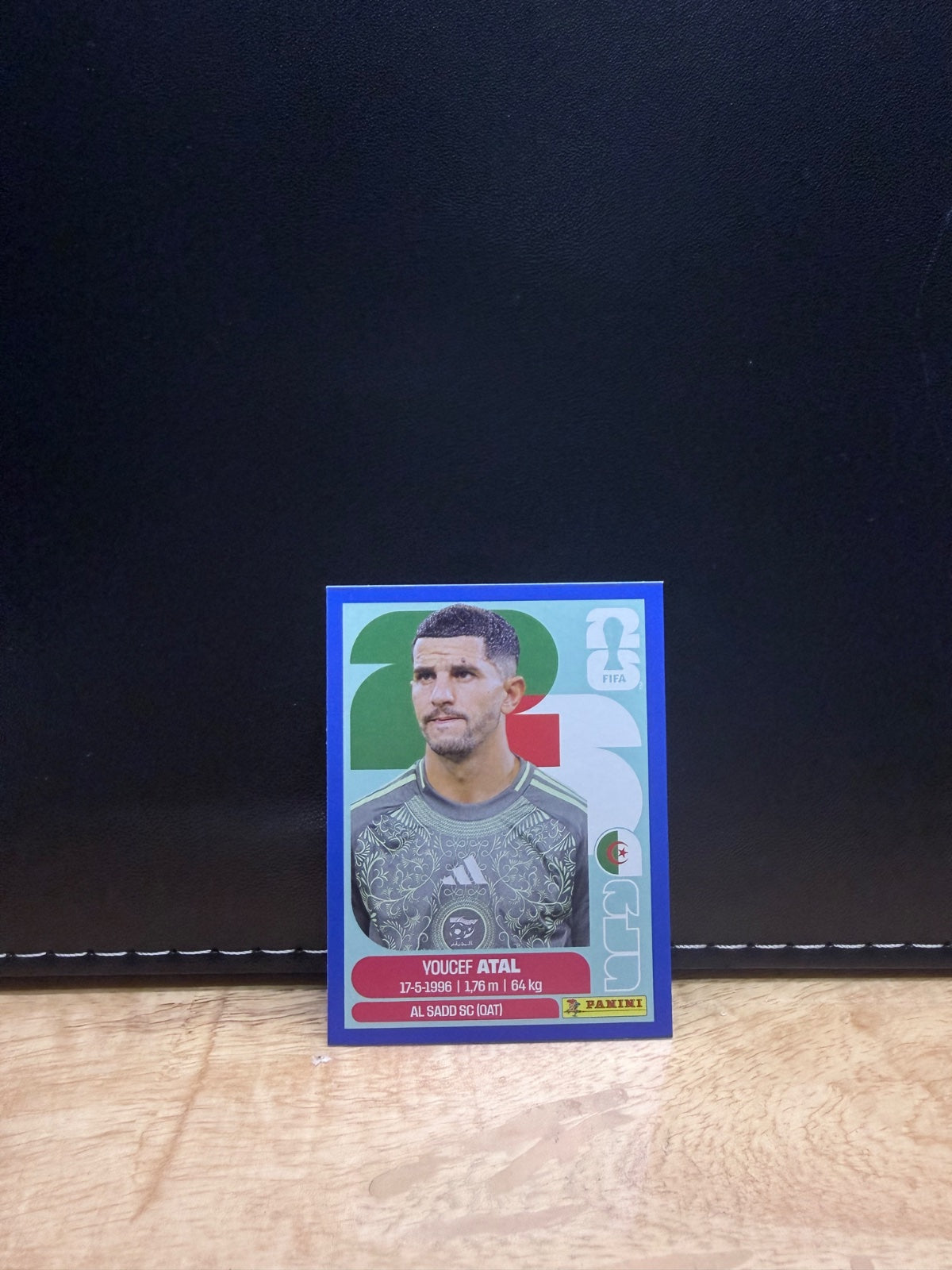 Panini FIFA World Cup 2026 Sticker ALG 4 Youcef Atal Blue Parallel US Edition