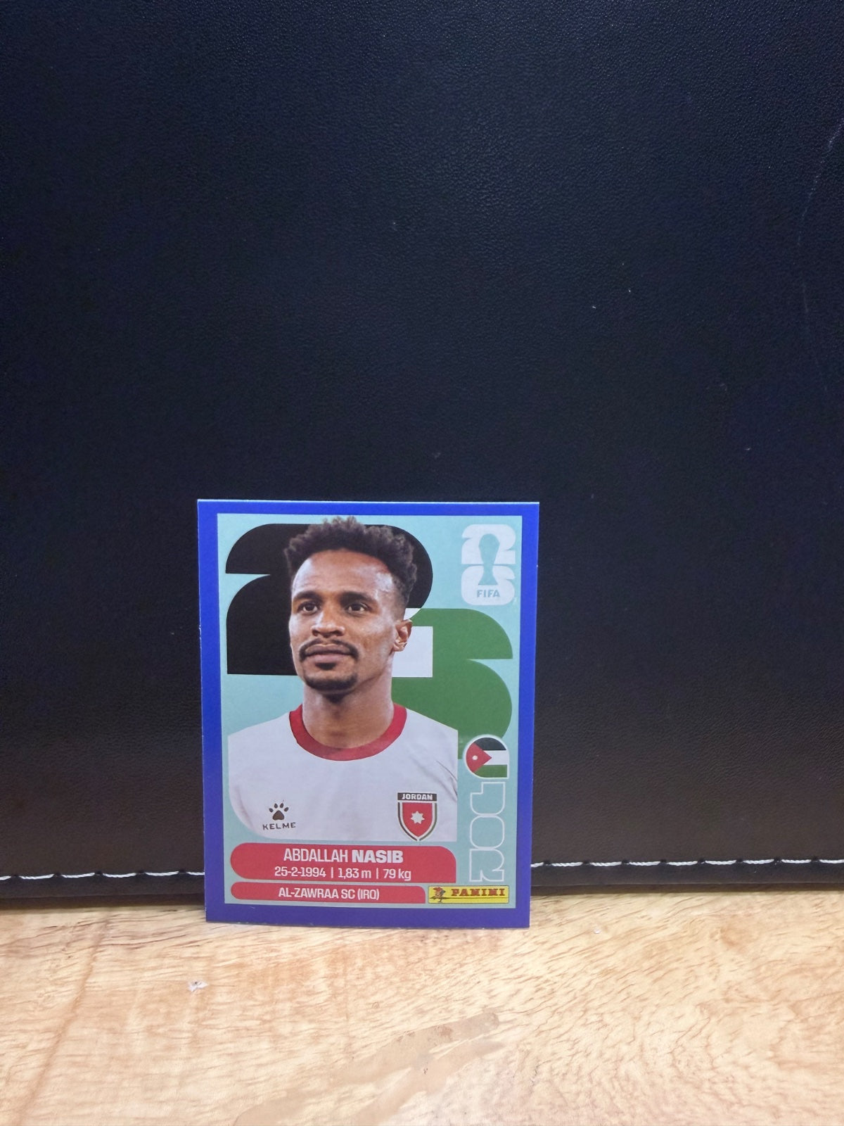 Panini FIFA World Cup 2026 Sticker JOR 6 Abdallah Nasib Blue Parallel US Edition
