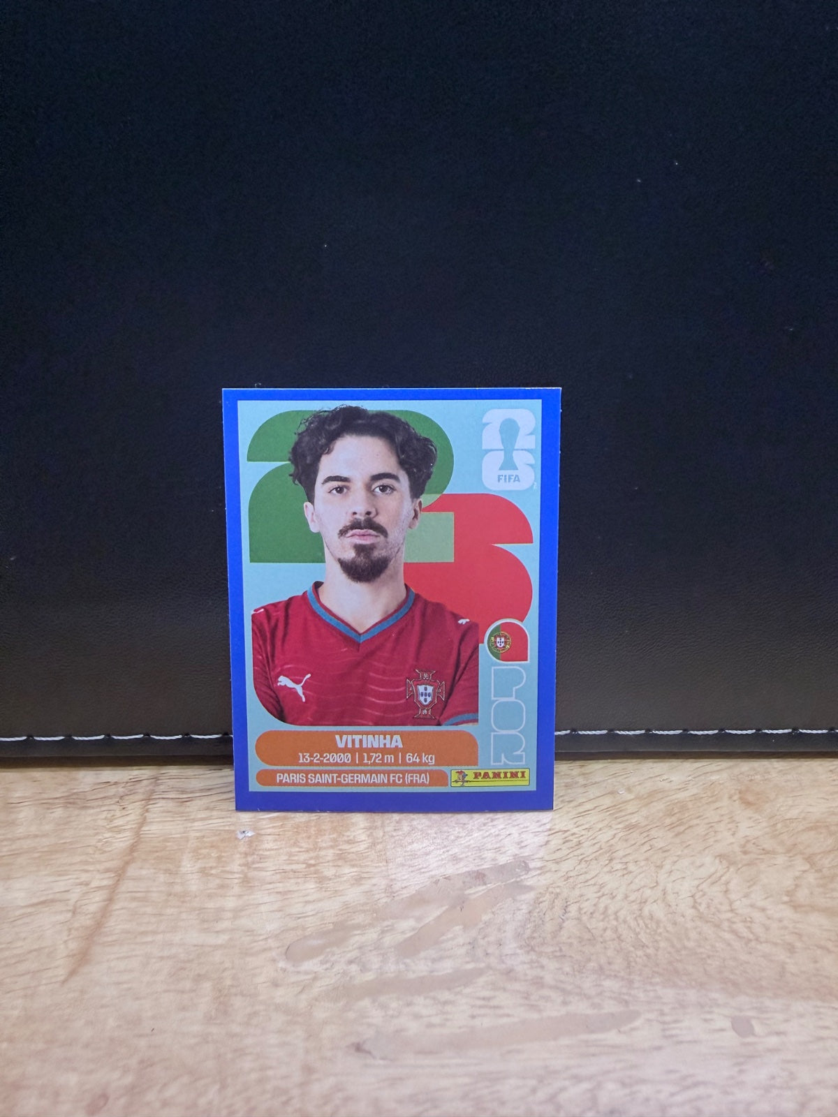 Panini FIFA World Cup 2026 Sticker POR 12 Vitinha Blue Parallel US Edition