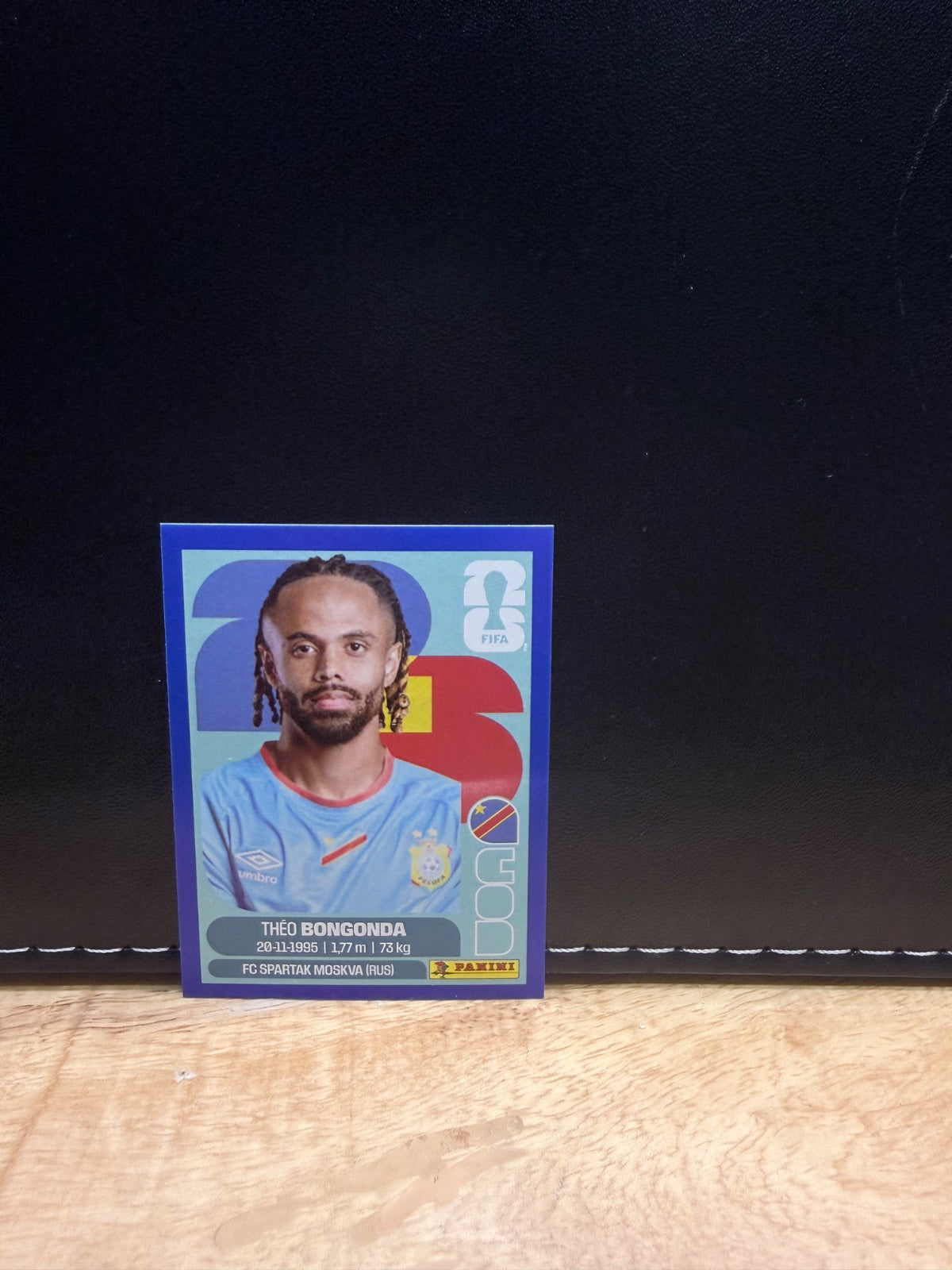 Panini FIFA World Cup 2026 Sticker COD14 Theo Bongonda Blue Parallel US Edition
