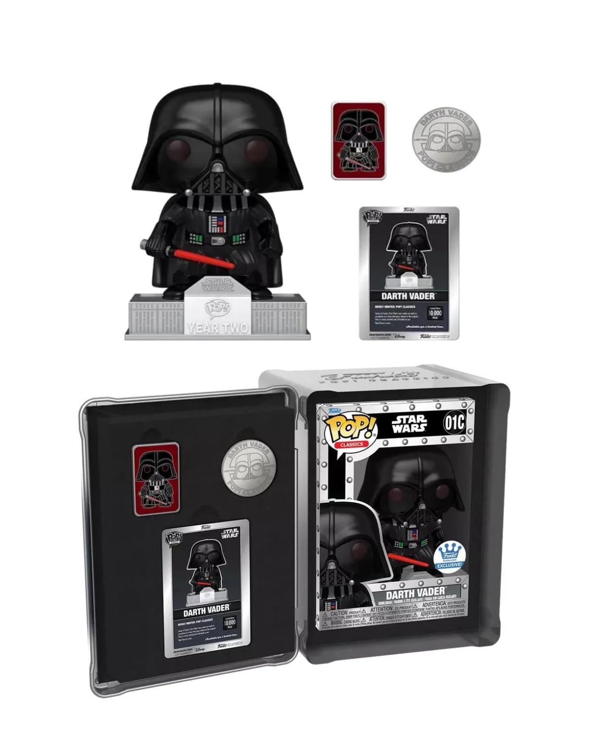 Funko Pop! Classics From the Vault : Star Wars - Darth Vader #01C LE 10,000 Pcs Funko Shop Exclusive
