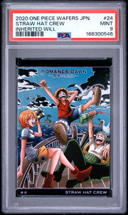 Straw Hat Crew - Inherited Will - 2020 One Piece Wafers - PSA 9
