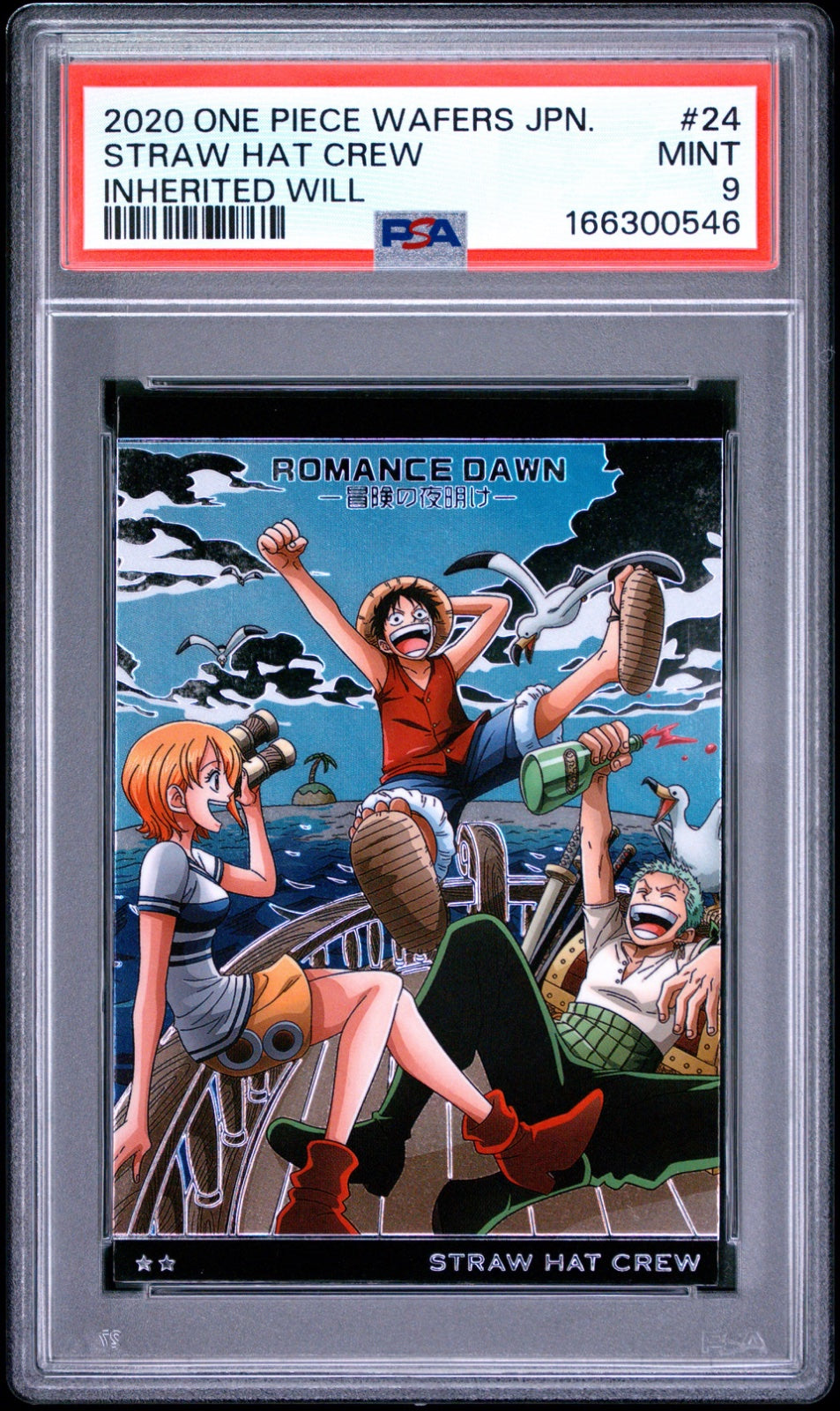 Straw Hat Crew - Inherited Will - 2020 One Piece Wafers - PSA 9