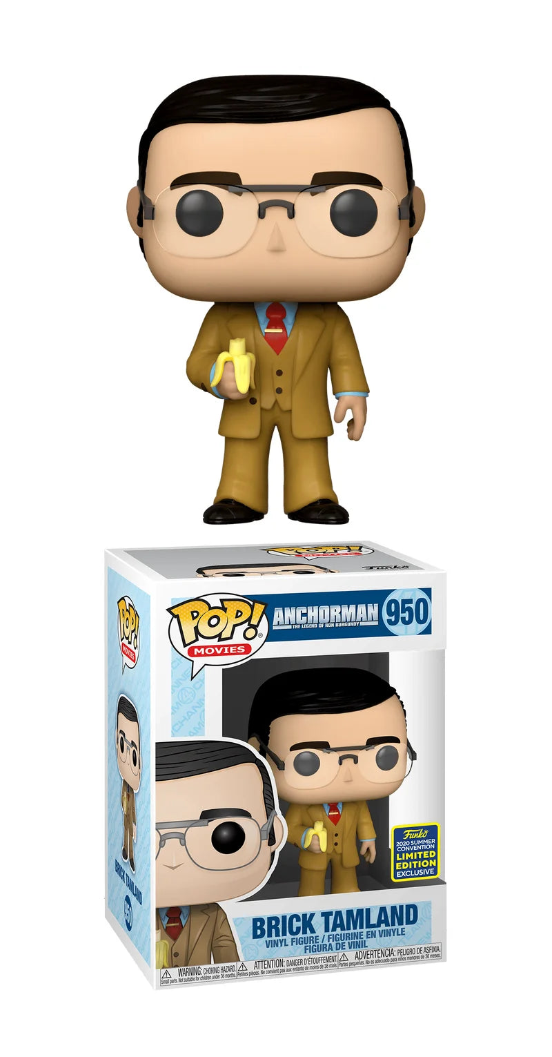 Funko Pop! Anchorman : The Legend Of John Burgundy - Brick Tamland #950 2020 Summer Convention Shared Exclusive