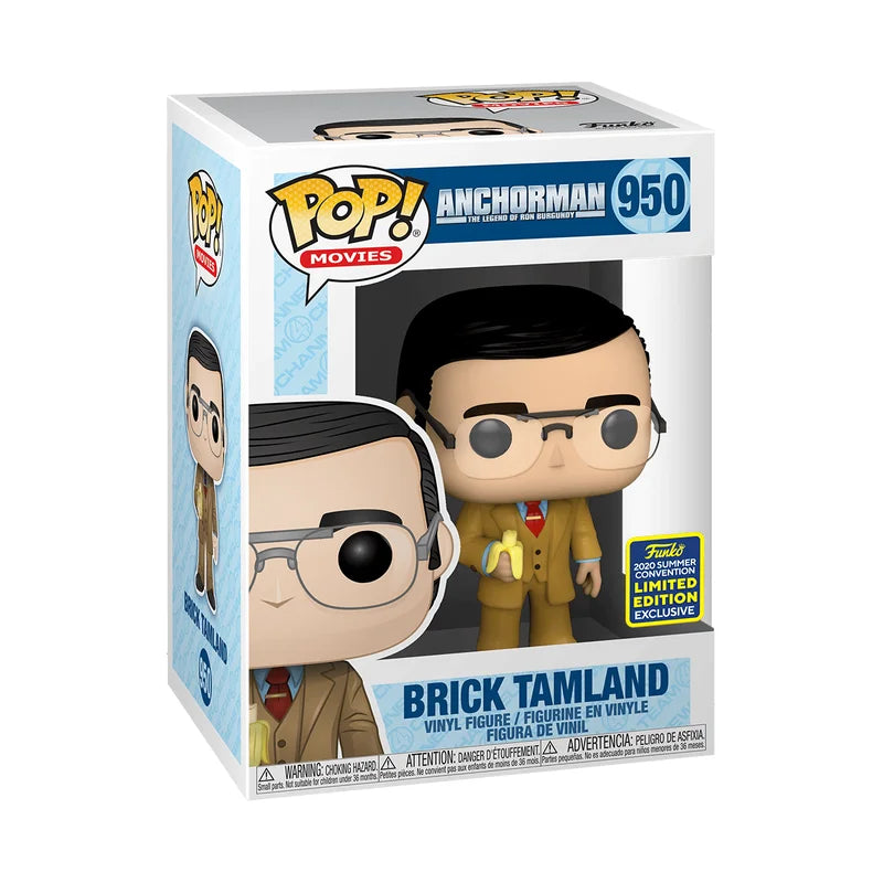 Funko Pop! Anchorman : The Legend Of John Burgundy - Brick Tamland #950 2020 Summer Convention Shared Exclusive