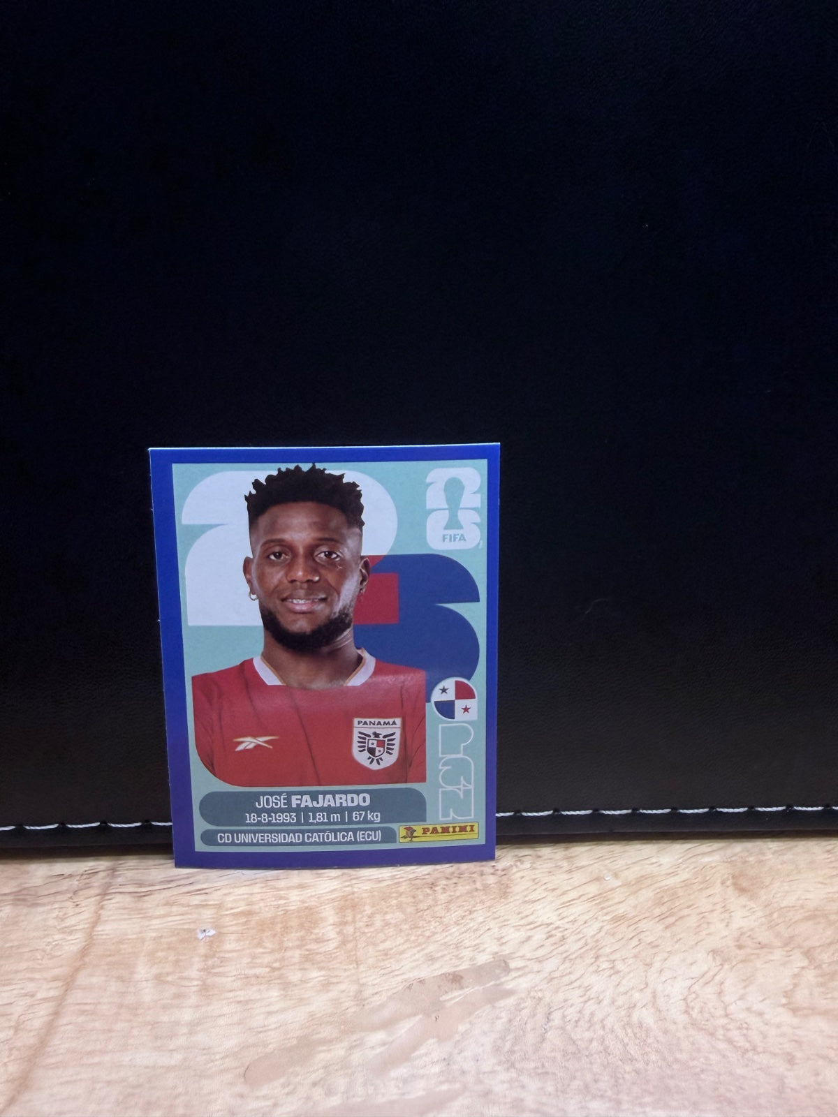 Panini FIFA World Cup 2026 Sticker PAN 14 Jose Fajardo Blue Parallel US Edition