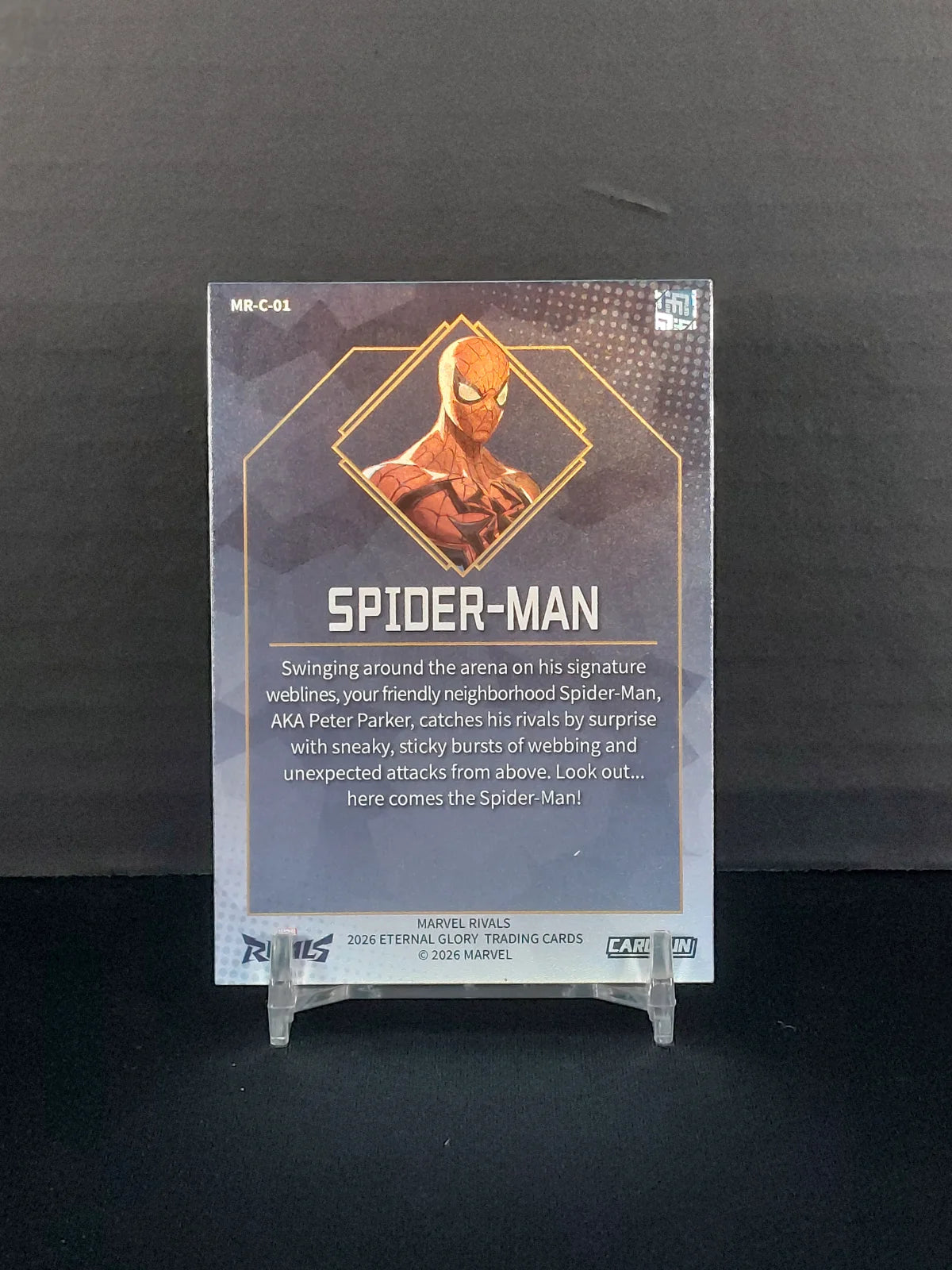 SPIDER-MAN #MR-C-01 - 2026 CardFun Marvel Rivals: Eternal Glory, Hero Roles Series