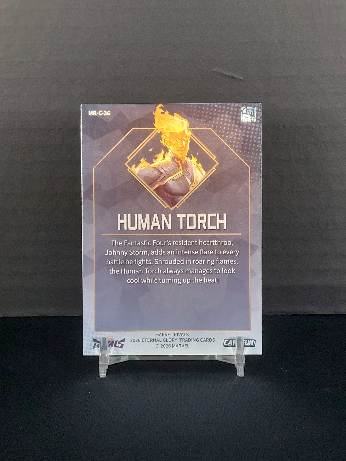 HUMAN TORCH #MR-C-36 - 2026 CardFun Marvel Rivals: Eternal Glory, Hero Roles Series