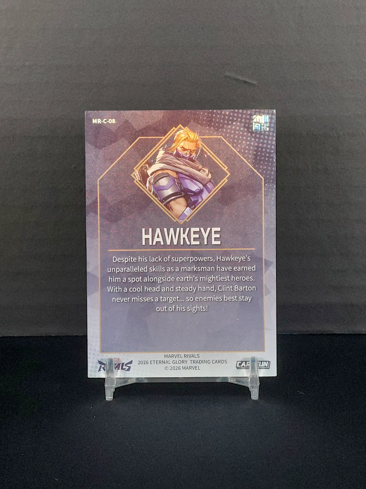 HAWKEYE #MR-C-08 - 2026 CardFun Marvel Rivals: Eternal Glory, Hero Roles Series