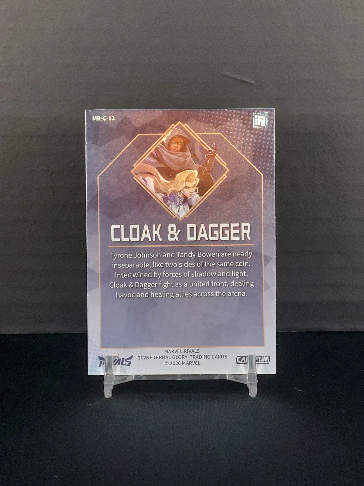 CLOAK & DAGGER #MR-C-12 - 2026 CardFun Marvel Rivals: Eternal Glory, Hero Roles Series