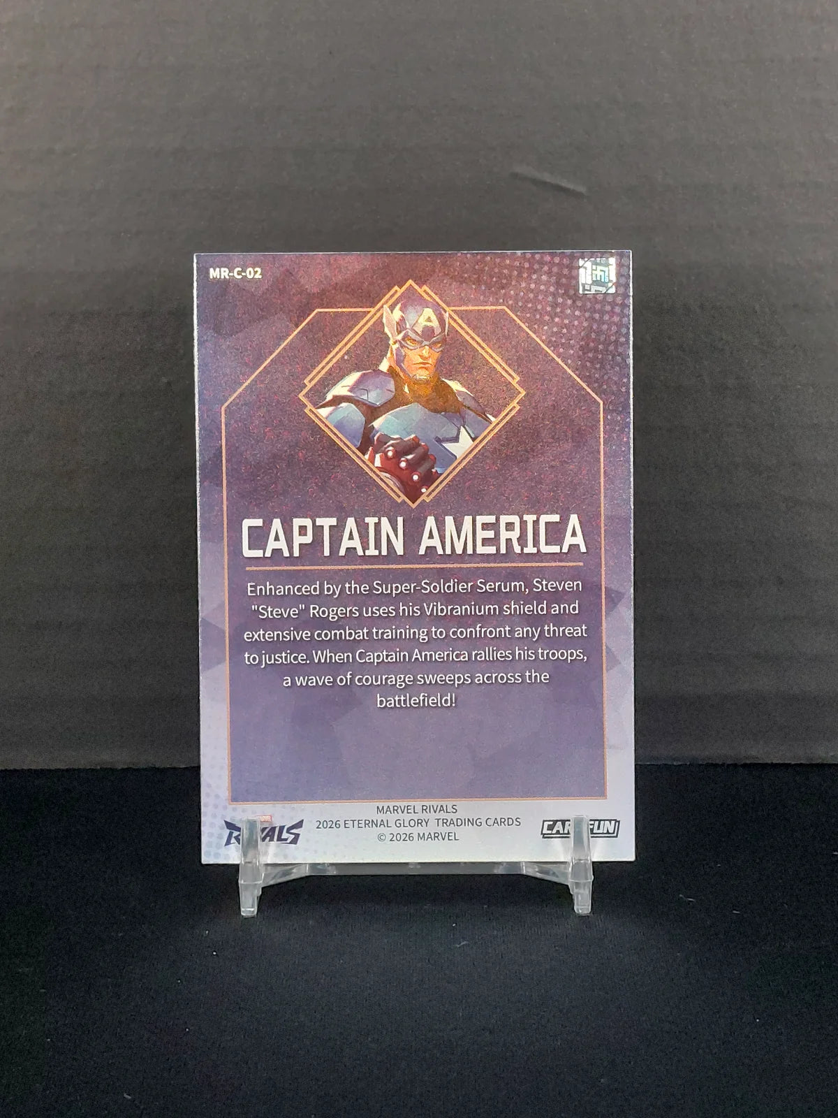 CAPTAIN AMERICA #MR-C-02 - 2026 CardFun Marvel Rivals: Eternal Glory, Hero Roles Series
