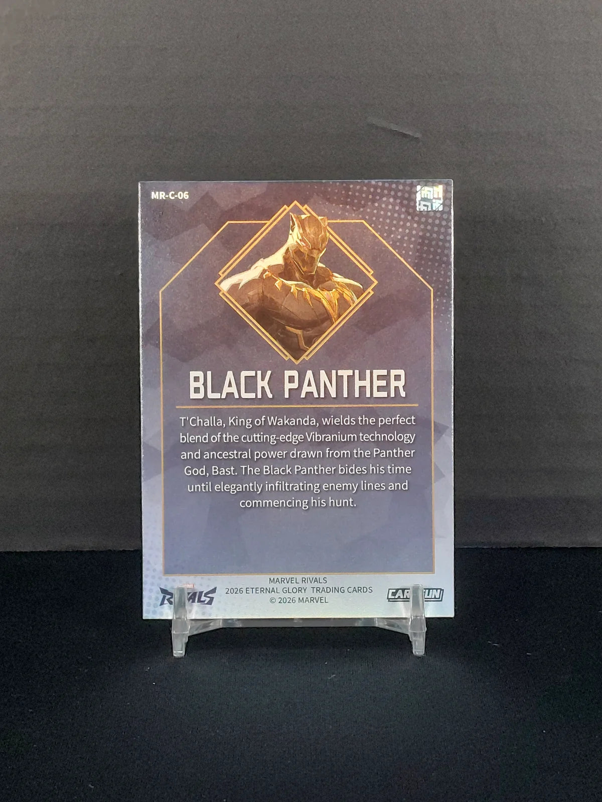 BLACK PANTHER #MR-C-06 - 2026 CardFun Marvel Rivals: Eternal Glory, Hero Roles Series