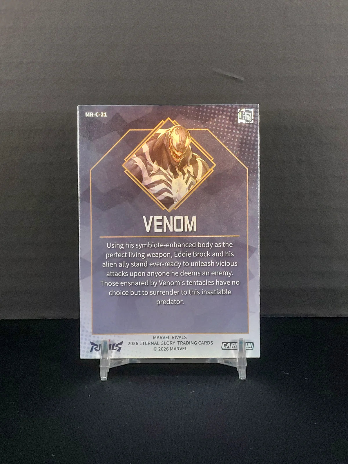 VENOM #MR-C-21 - 2026 CardFun Marvel Rivals: Eternal Glory, Hero Roles Series